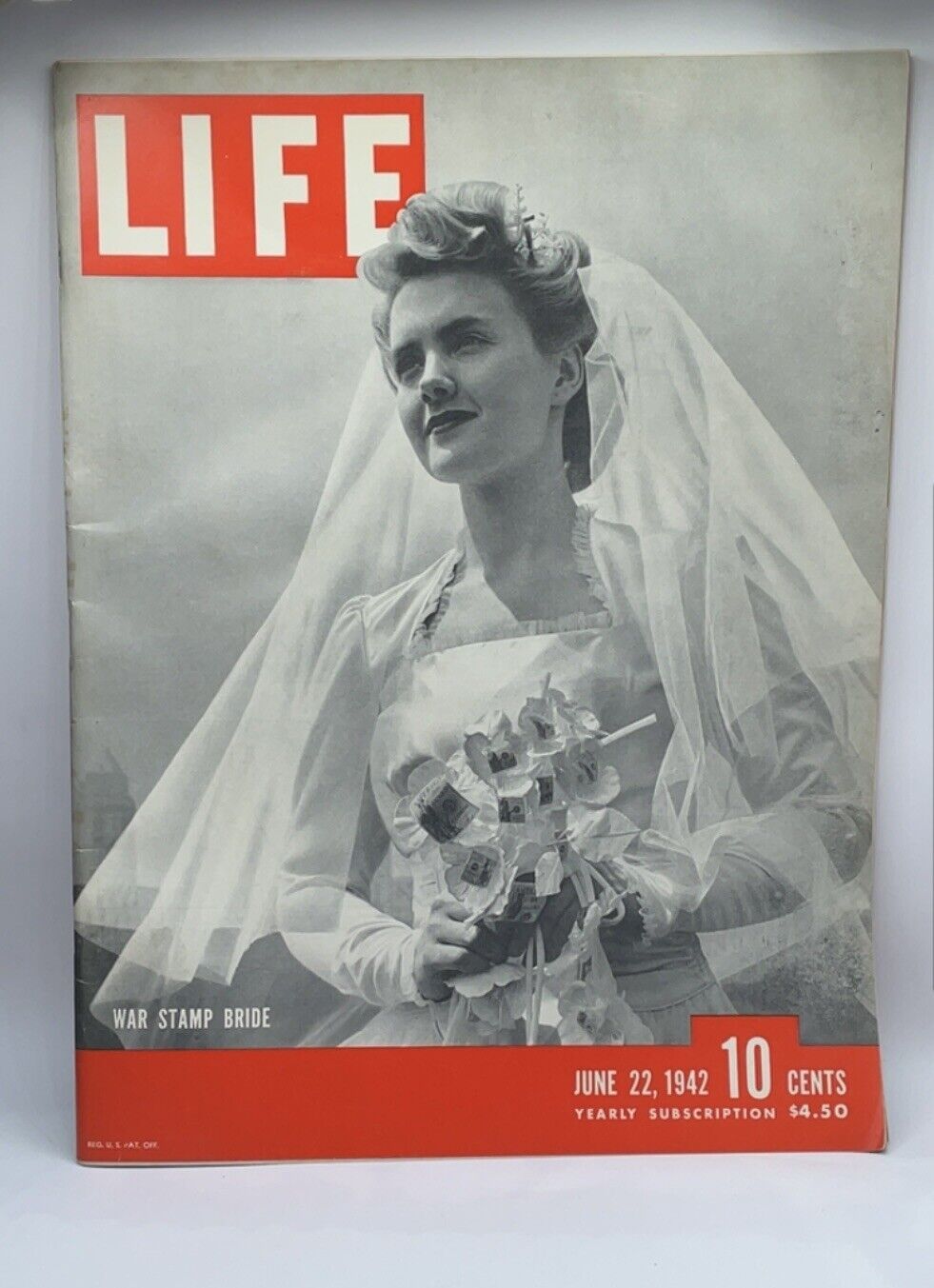 Life Magazine War Stamp Bride Edition June 22, 1942 WWII