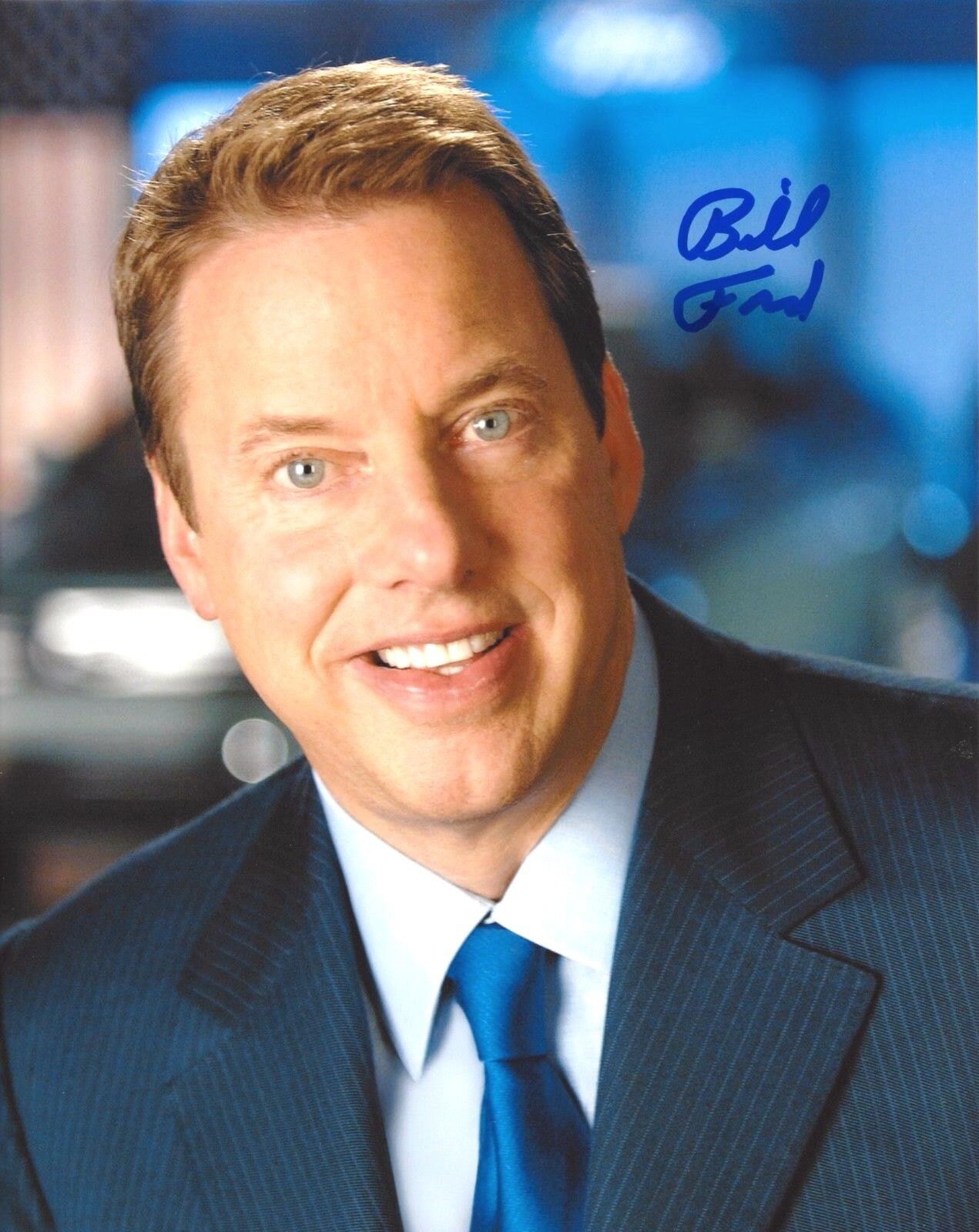BILL FORD SIGNED 8X10 PHOTO W/COA FORD MOTOR COMPANY CEO HENRY DETROIT LIONS