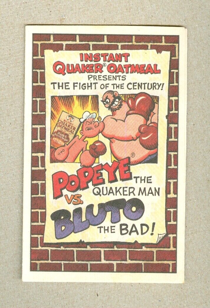 Popeye Quaker Cereal Premium #4 NM 9.4 1989