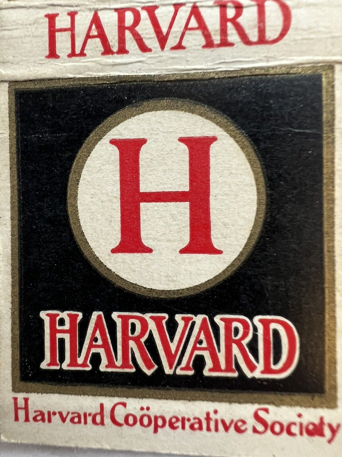 Harvard Cooperative Society Coop Matchbook Cover Cambridge MA Bookstore