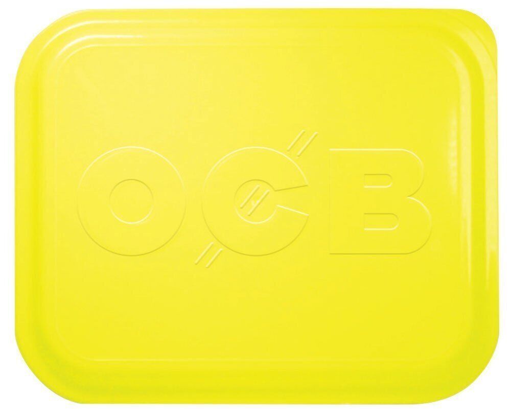 1 x Large OCB Rolling Tray Lid Cover Yellow 14 x 11, Same Day Express Shipping