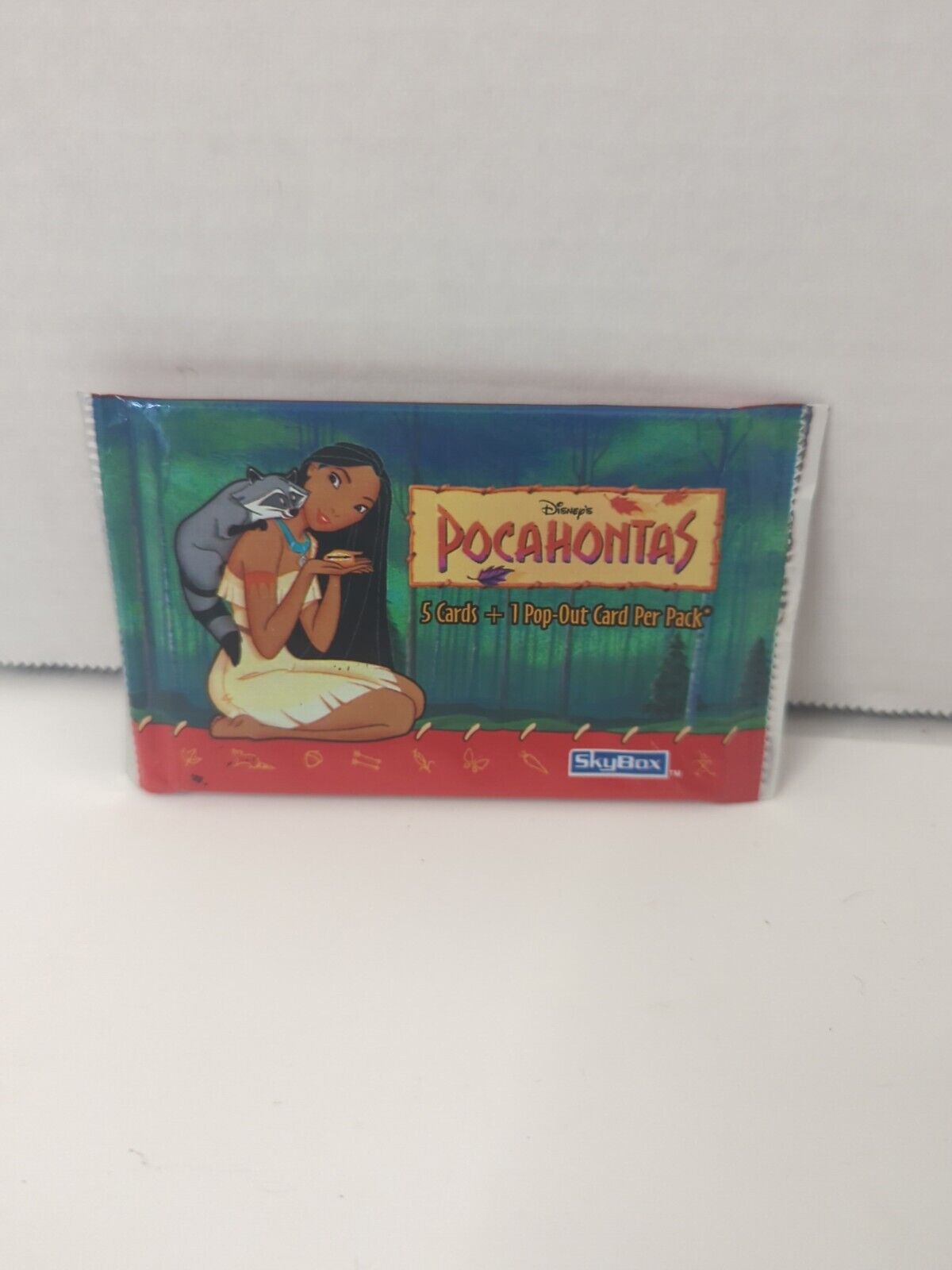 Disney Pocahontas 1995 Skybox Trading Card Pack 5 Cards + 1 Pop-Out Per Pack New
