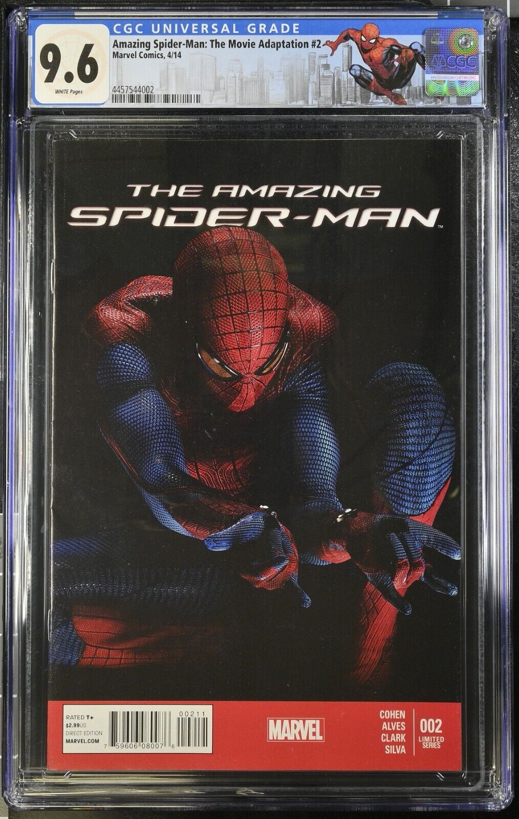 Amazing Spider-Man #2 (Marvel comic 2012) Andrew Garfield photo Variant cgc 9.6