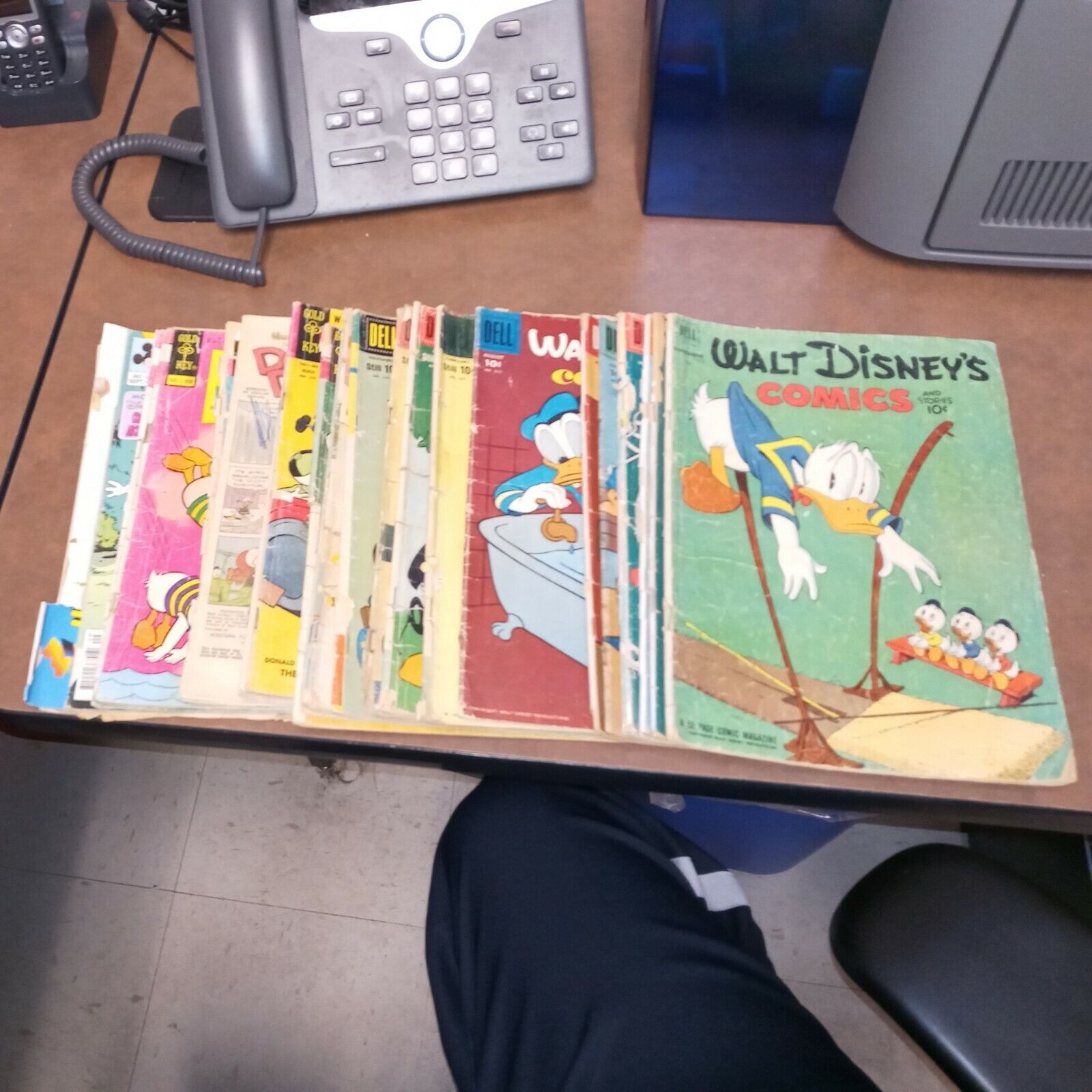 Walt Disney\'s Comics And Stories 25 Issue Silver Bronze Age Dell Comics Lot Run