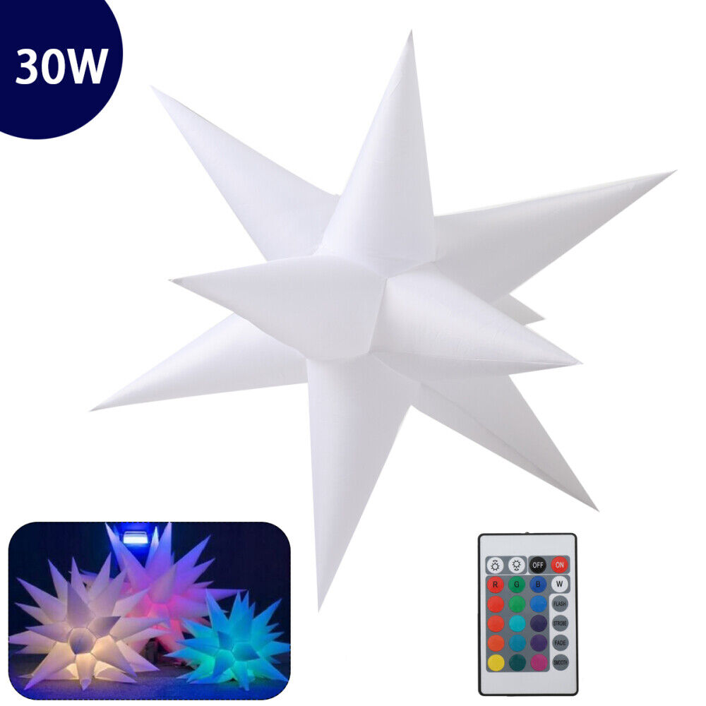 30W Inflatable Party Decoration Star with LED Changeable Light and Blower