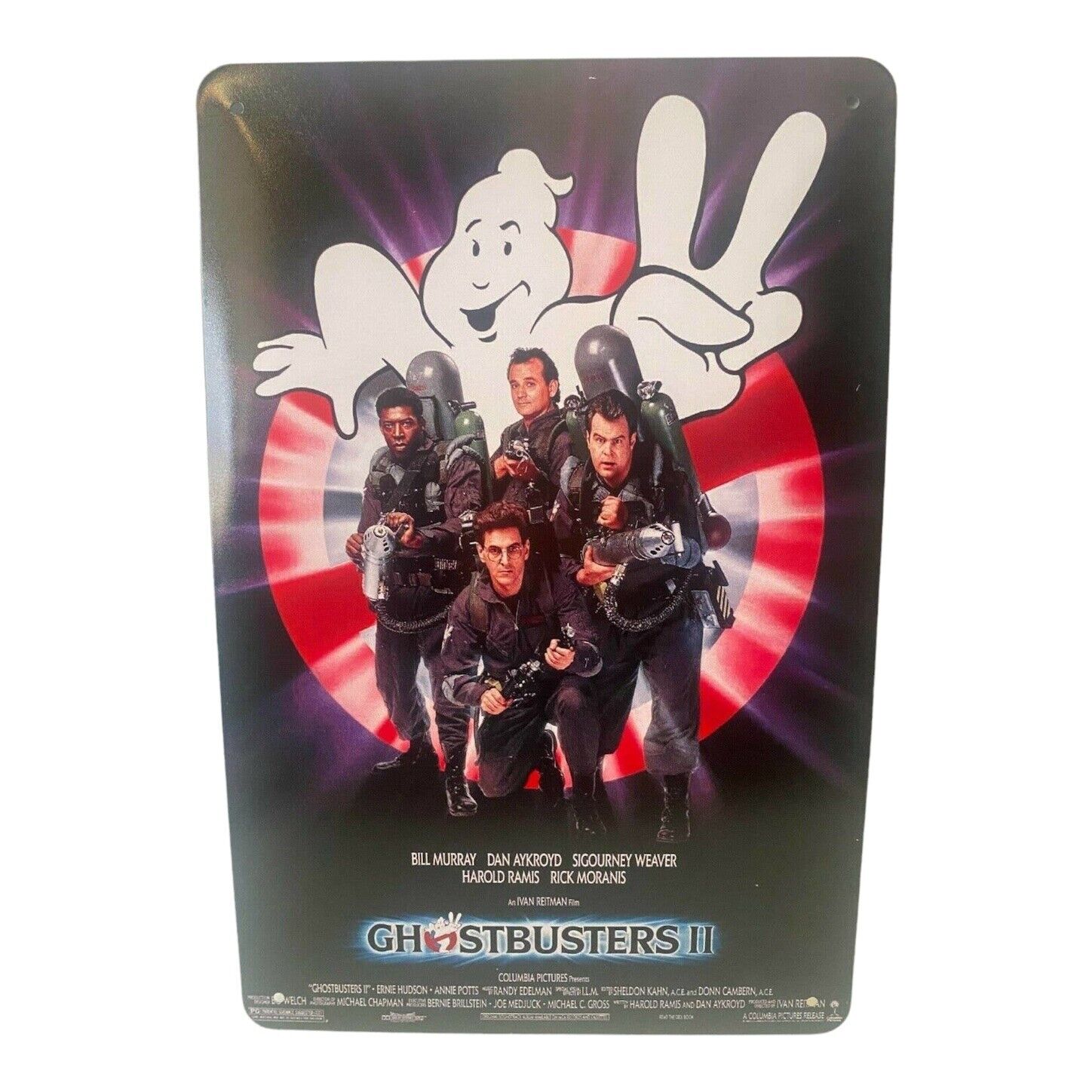 Ghostbusters 2 Movie poster tin, 8x12, come in protective sheet