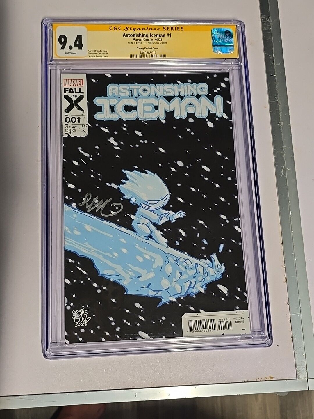  Astonishing Iceman #1 Skottie Young Variant SIGNED CGC 9.4 Marvel 2023