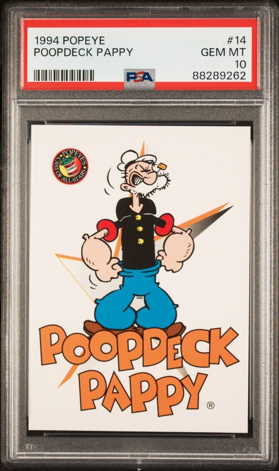 1994 Popeye Poopdeck Pappy RC #14 PSA 10 Gem Mint POP 1 Very RARE Popeye's DAD