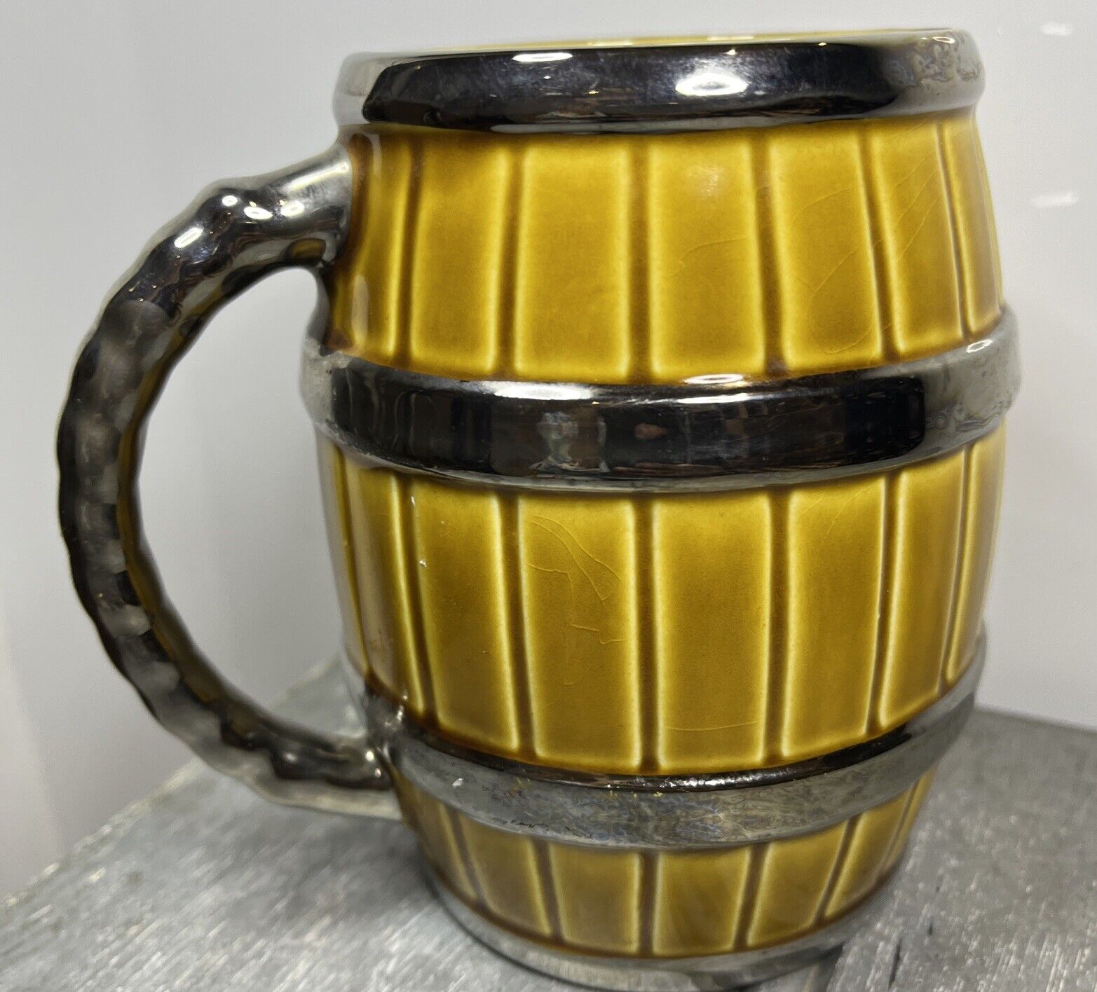 England Barrel Mugs 1950's Wade England Vintage Collectible