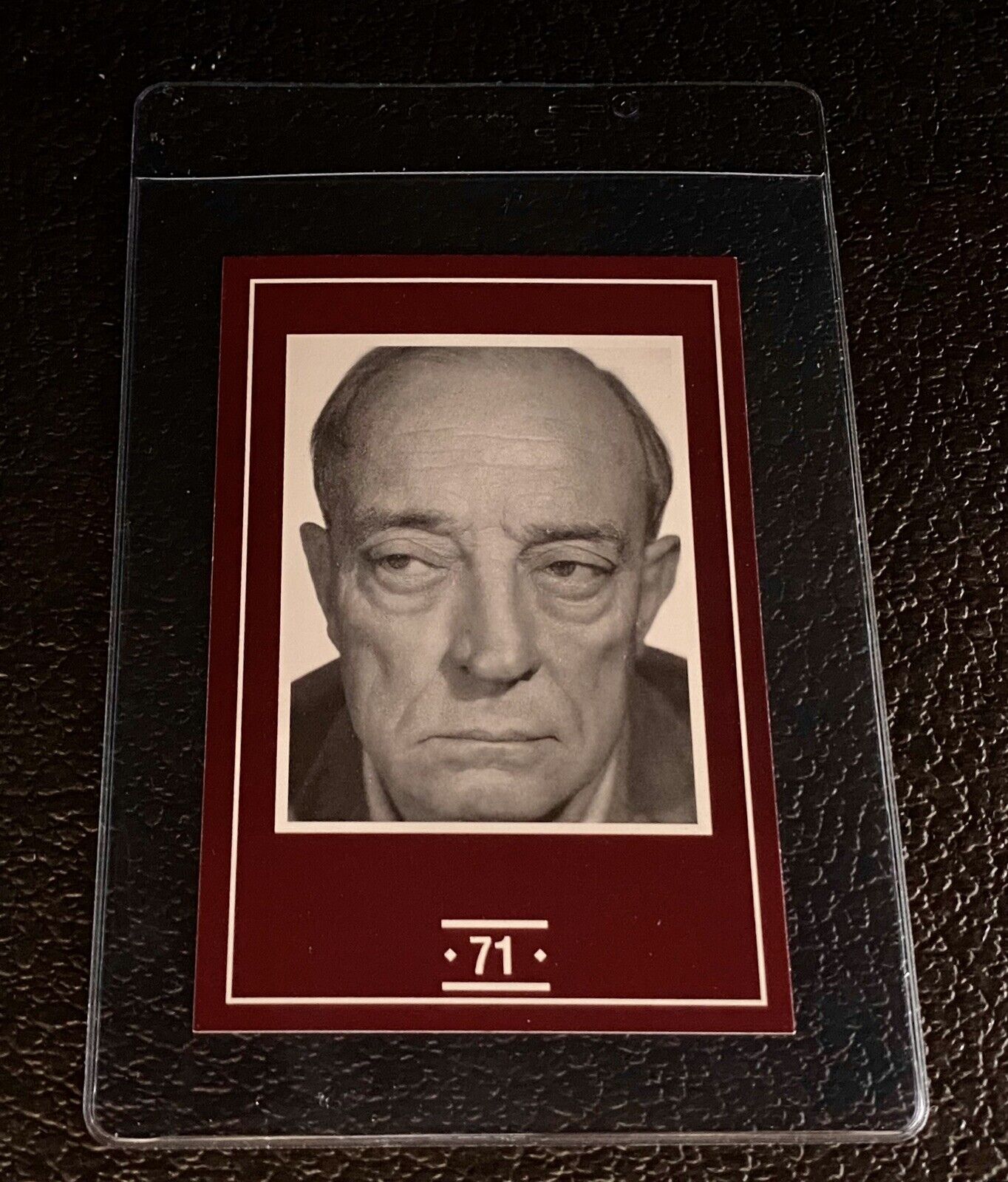 Buster Keaton Card 1991 Face To Face Guessing Canada Games Actor Stunts Rare