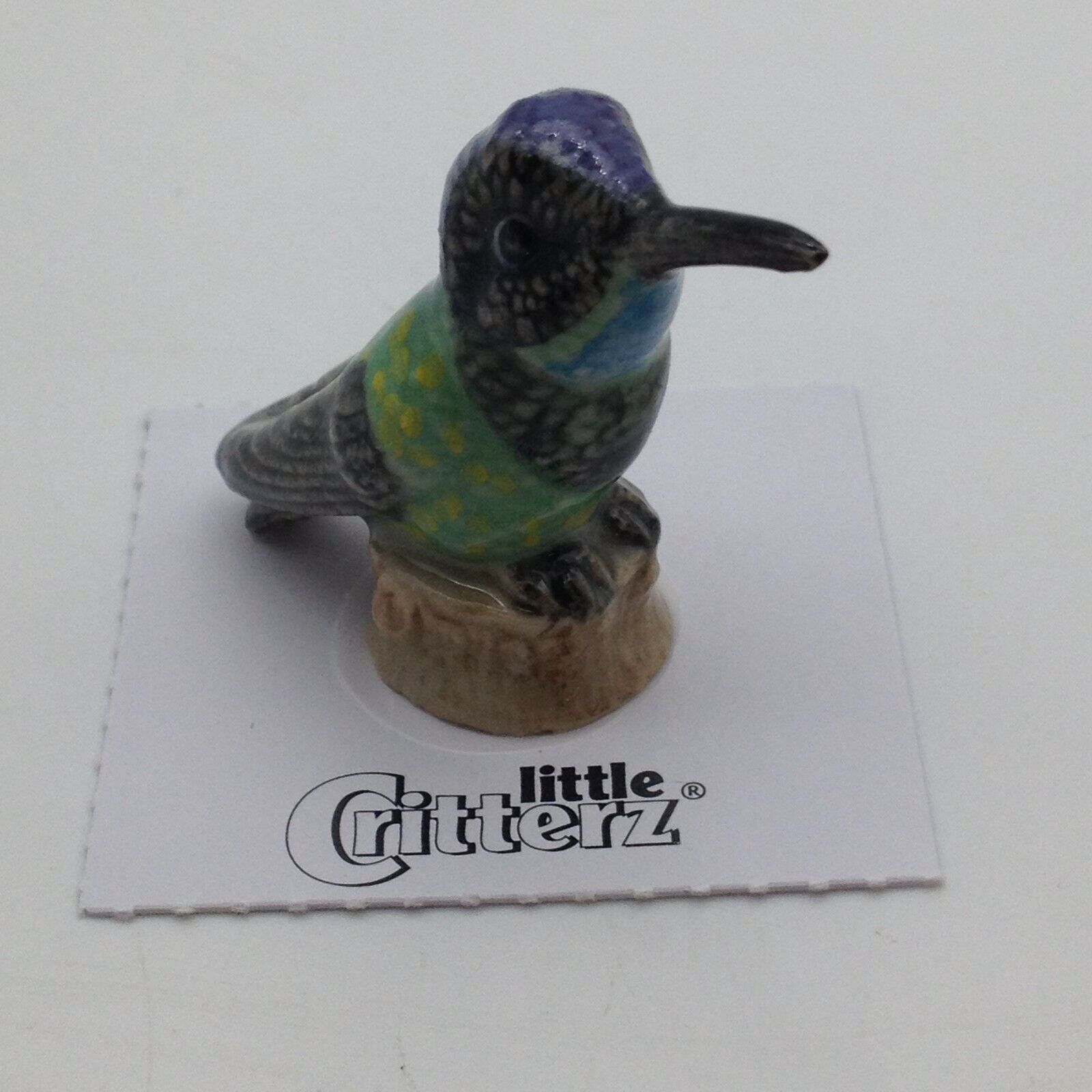 Eugene Magnificent Hummingbird Figurine Realistic Miniature Porcelain