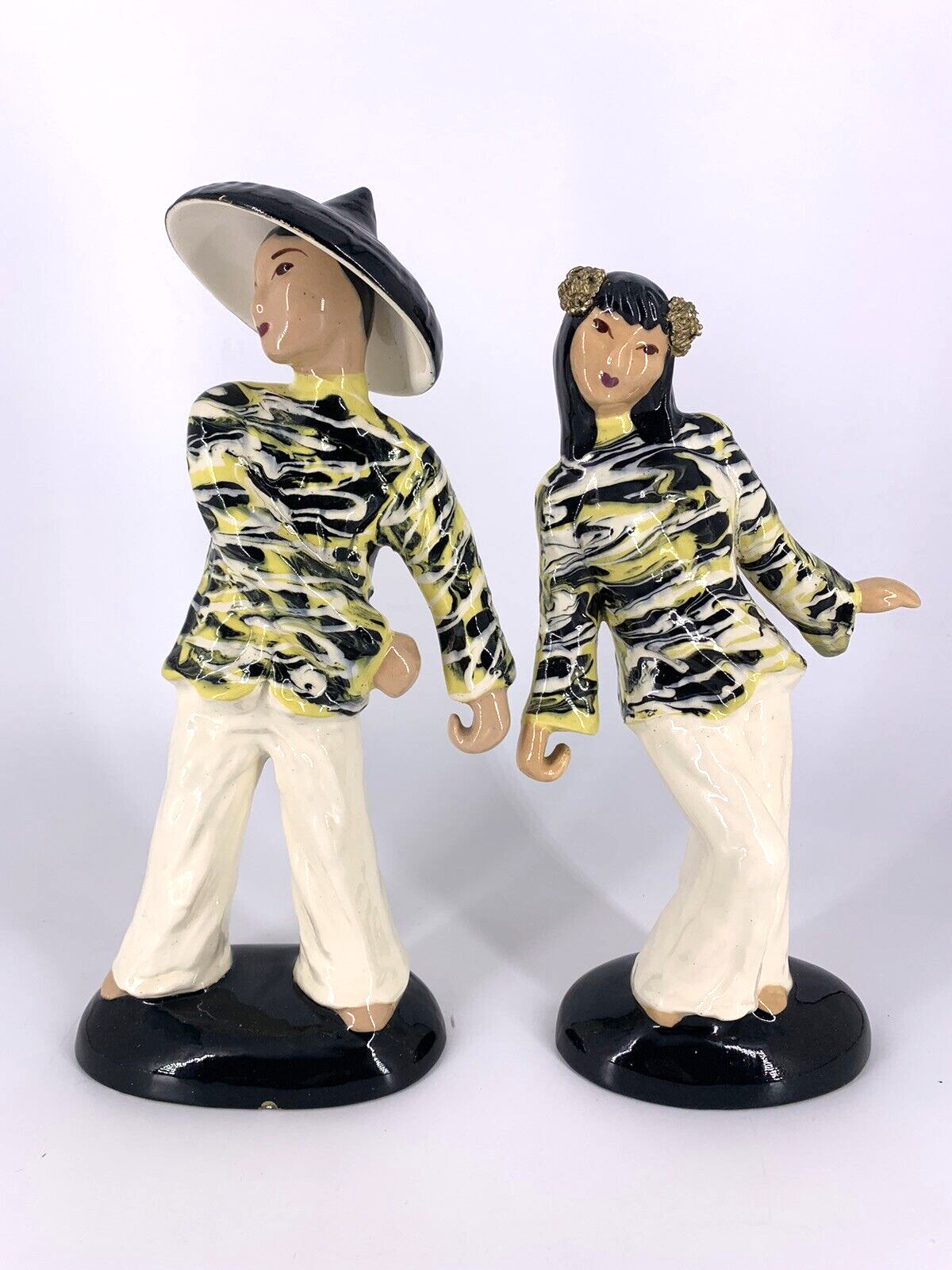 Hedi Schoop Vintage 1940 to 1958 Asian Dancing Couple Figurines