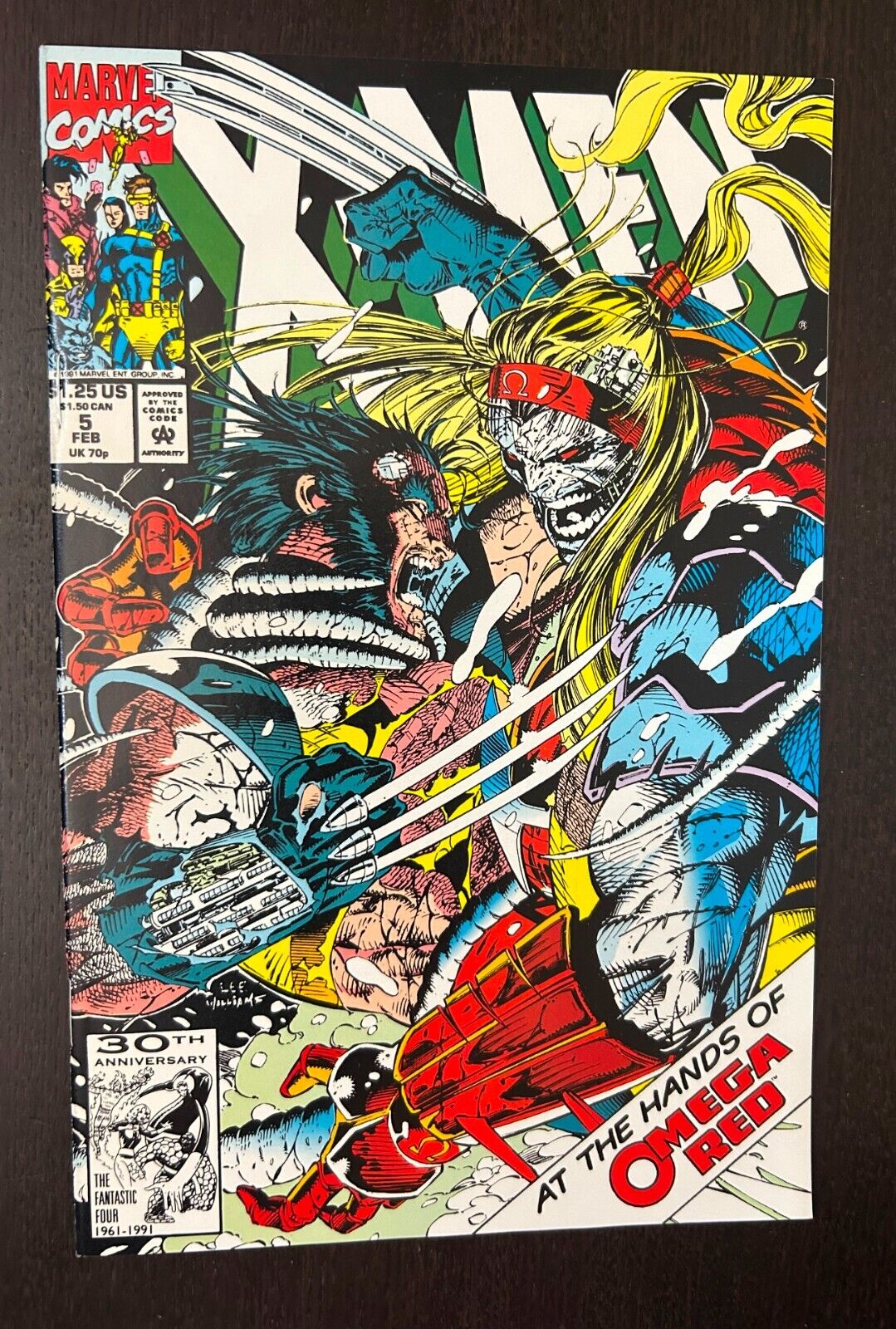 X-MEN #5 (Marvel Comics 1992) -- Jim Lee -- OMEGA RED -- NM-