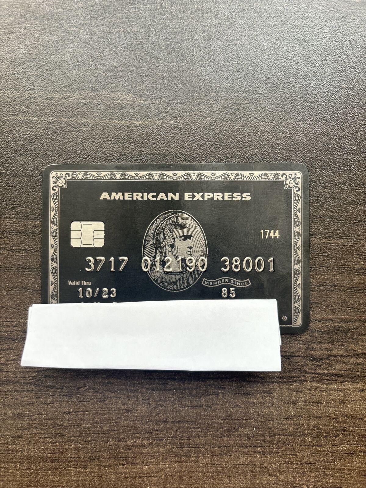 Genuine Expired American Express (Amex) Centurion Black card with chip