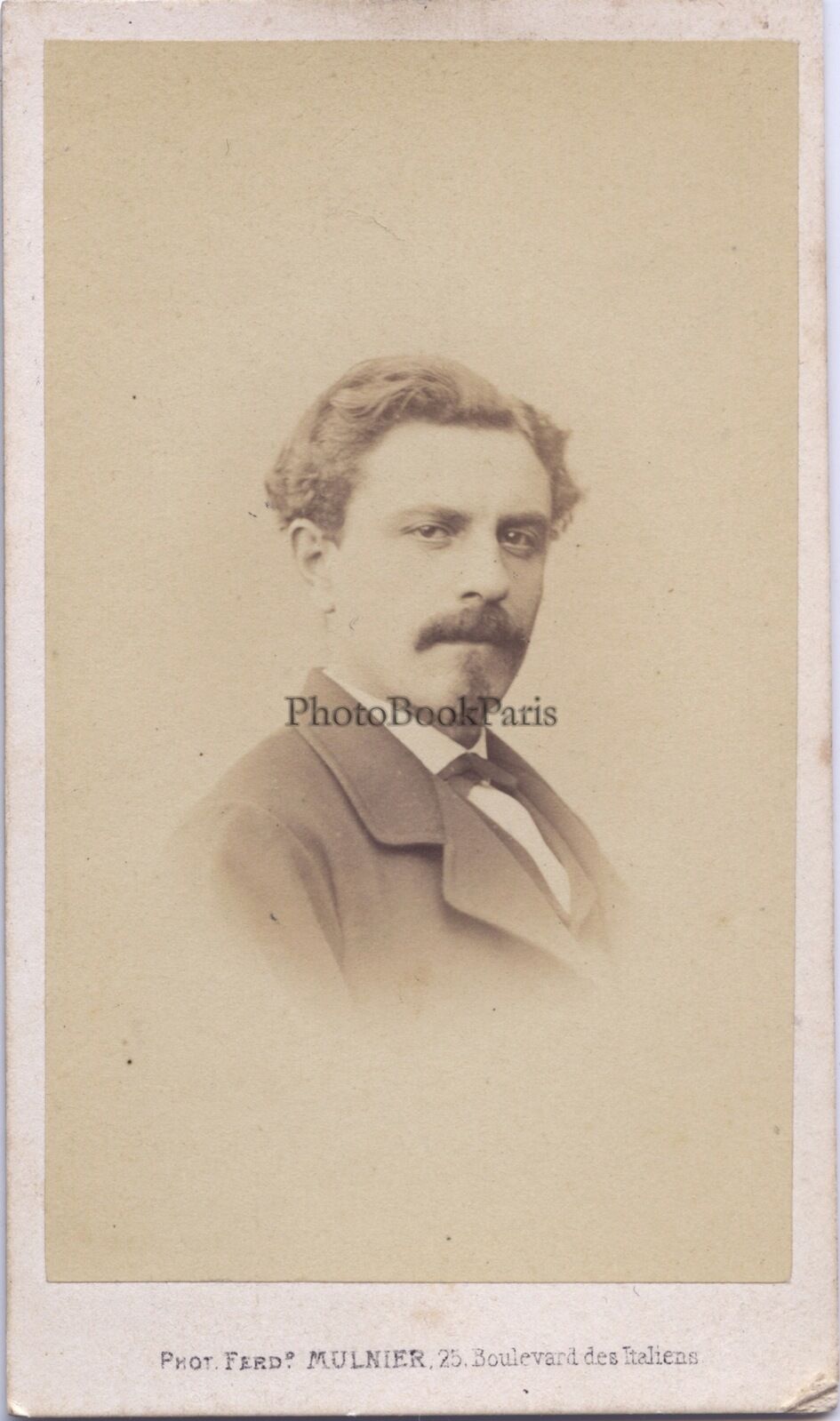 Ferdinand Mulnier Photographer Paris France Vintage CDV 1867