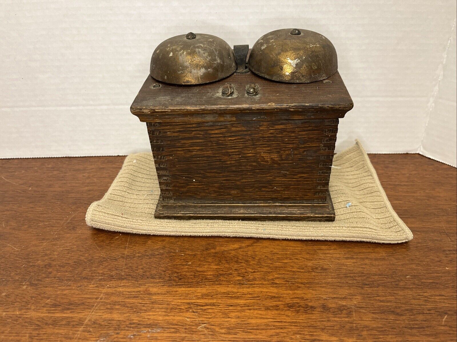 Vintage Western Electric Telephone Wooden Ringer box w mechanism 127E 127 E