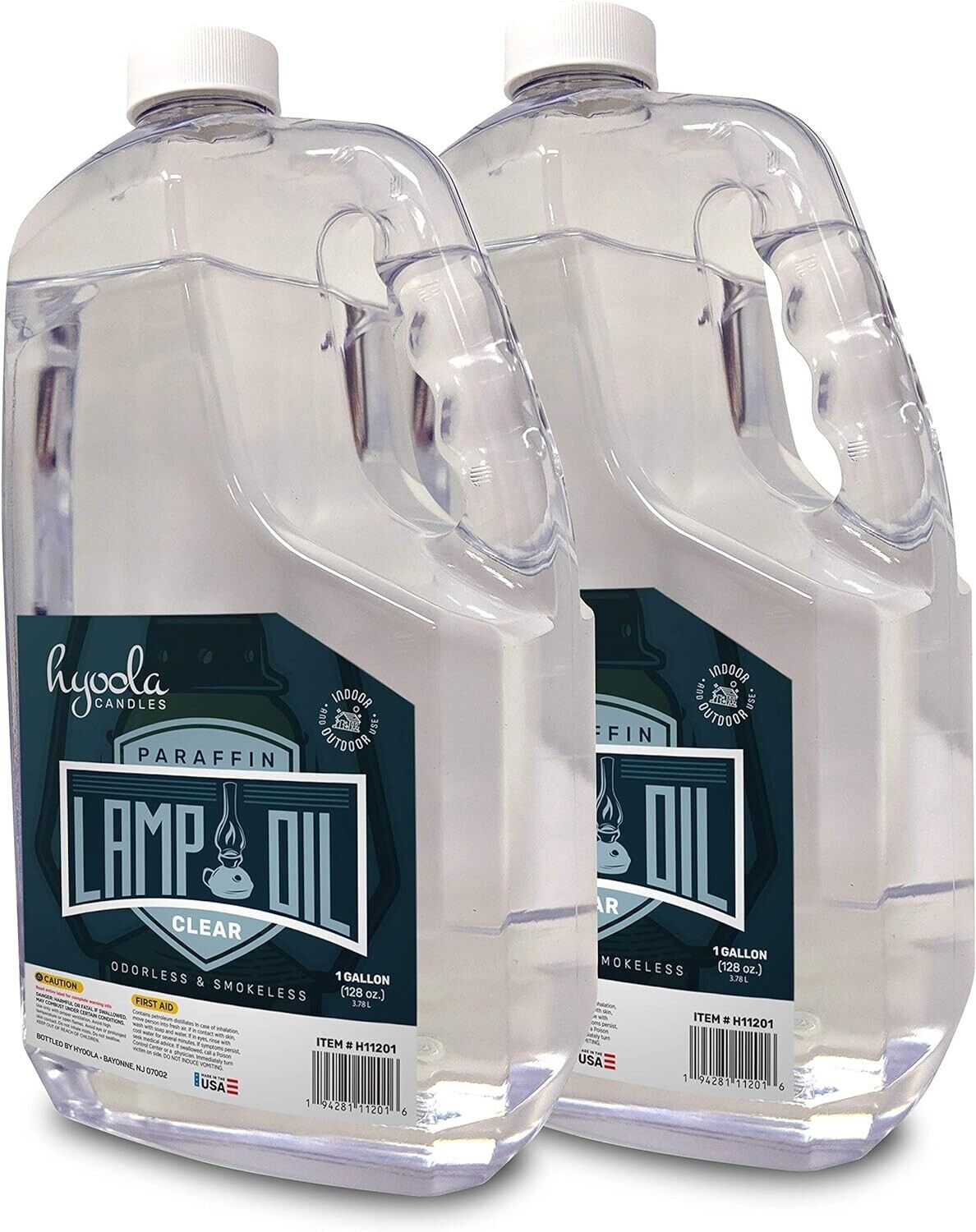HYOOLA 1-Gallon Liquid Paraffin Lamp Oil - Clear Smokeless, Odorless, Ultra Clea