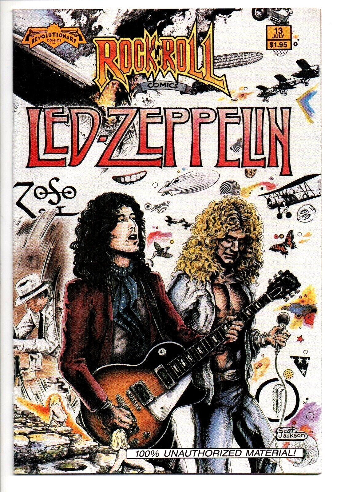 Led Zeppelin (1990 Rock N\'Roll Comics #13) Vintage EXCELLENT RARE OOP