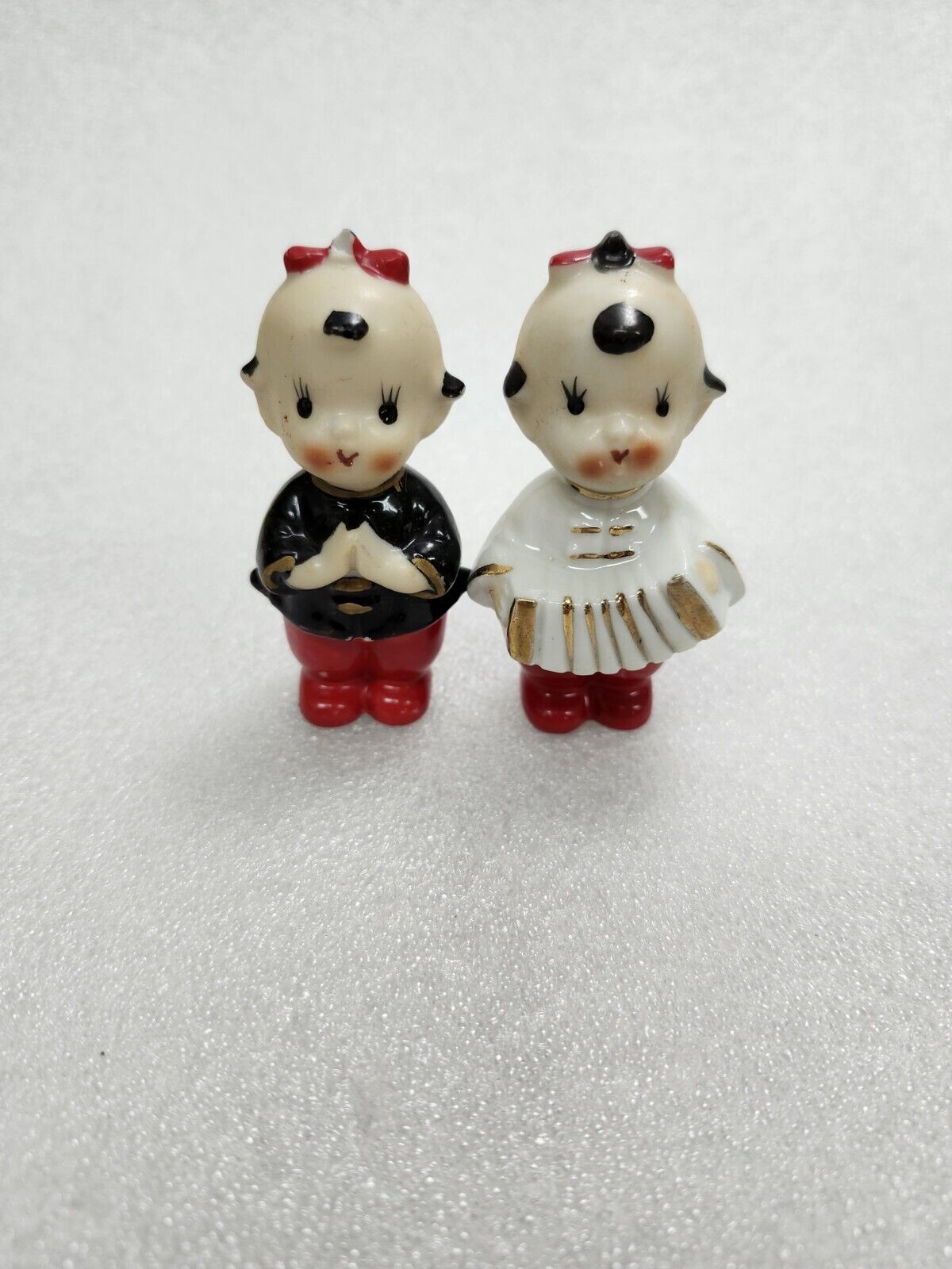 Vintage Asain Kewpie Style Figurines Marked Japan
