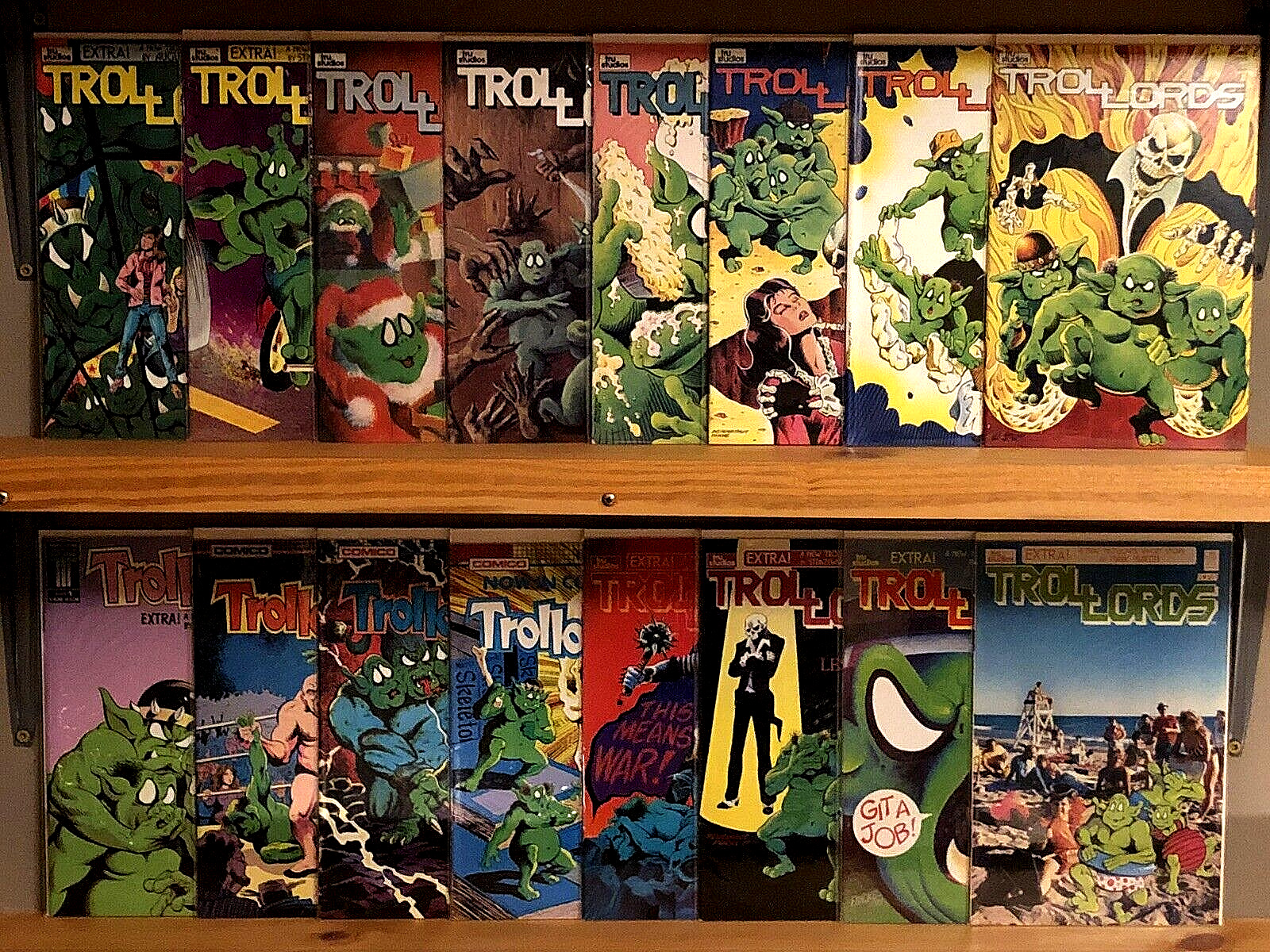 TROLLORDS Comic Lot of 16  Vol. 1, 2, 4 1986 #1 1st App Tru Comico NICE COPIES