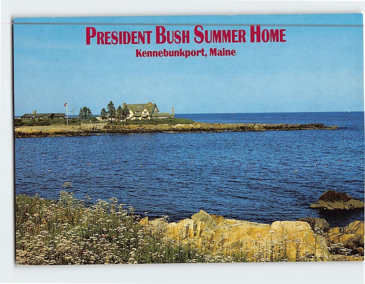 Postcard President Walker Bush Summer Home Kennebunkport Maine USA