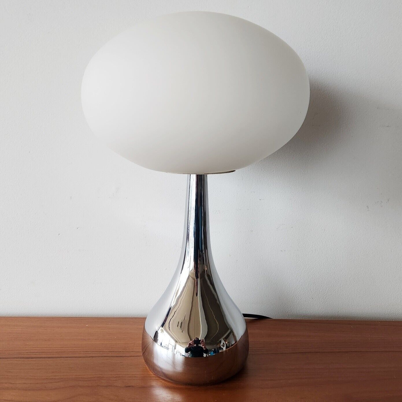Vintage LAUREL Style MUSHROOM TABLE LAMP Space Age Mid Century Post Modern MCM