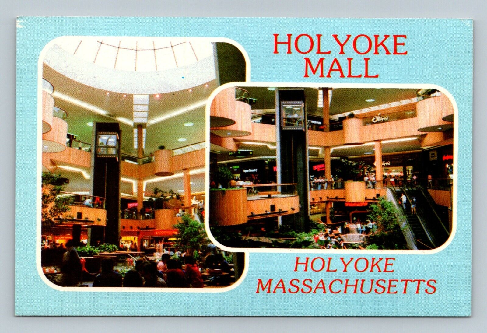 Holyoke Massachusetts MA Holyoke Mall Postcard