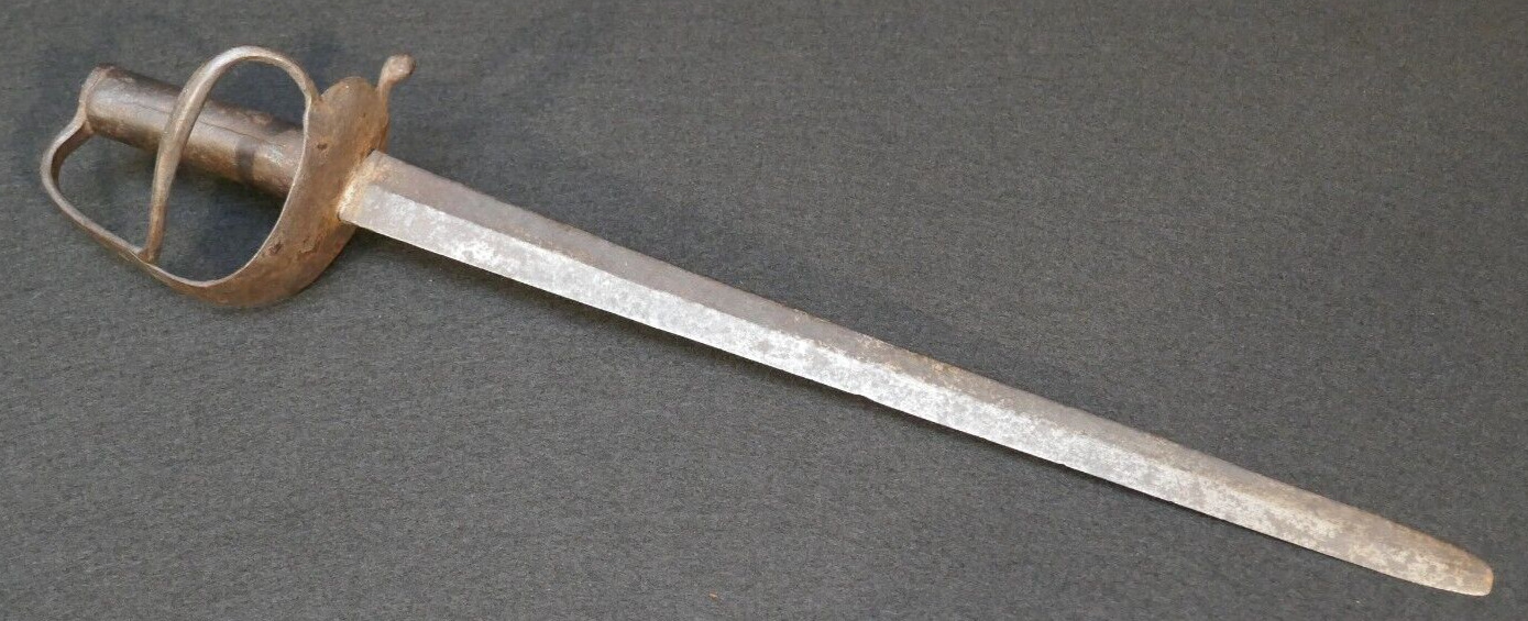 Revolutionary War - Early 19th C. Navy Boarding Cutlass American Iron Forge Made