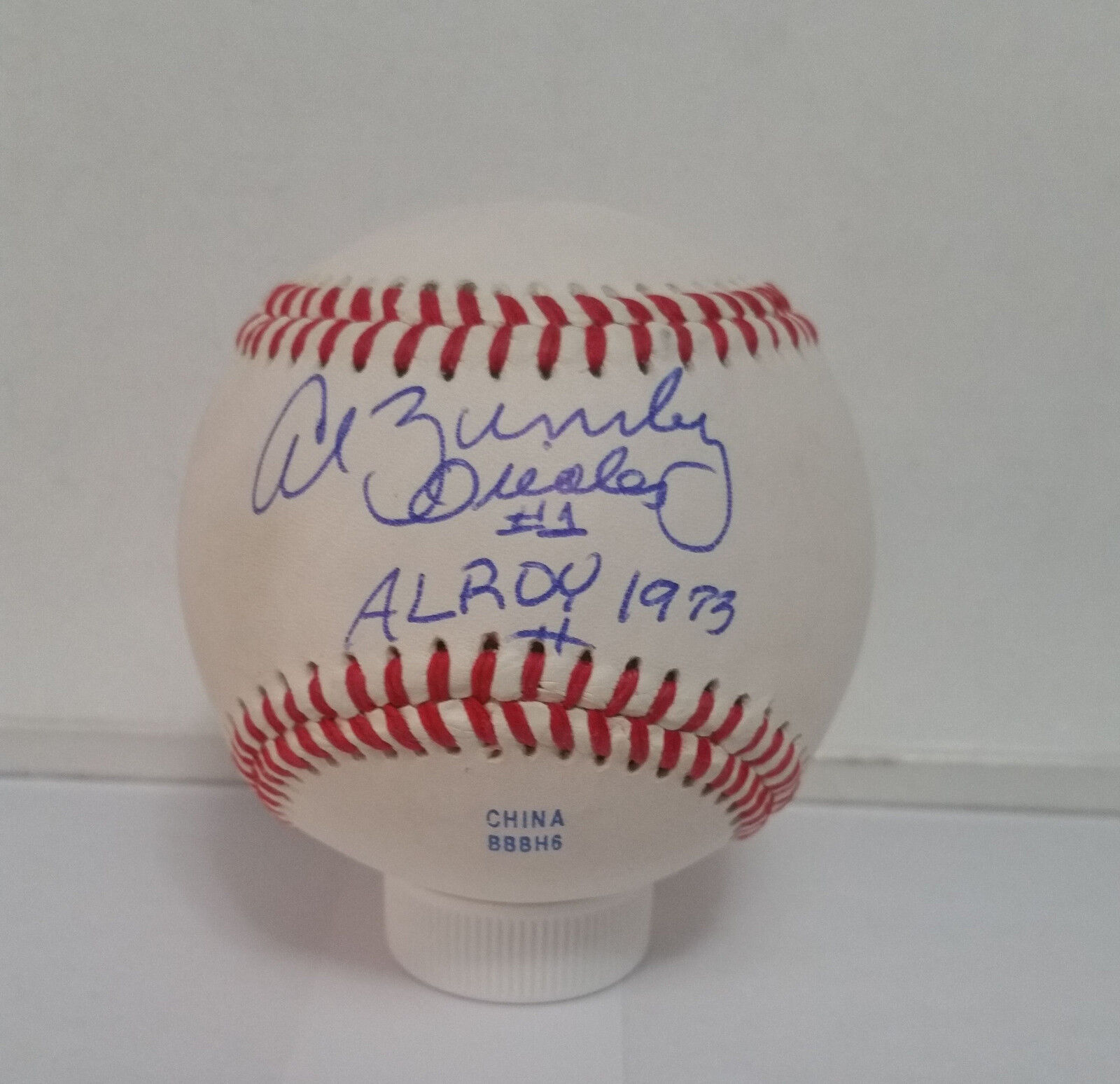 Al Bumbry Autographed Signed Baseball - w/COA MLB 1973 ROY Baltimore Orioles WSC