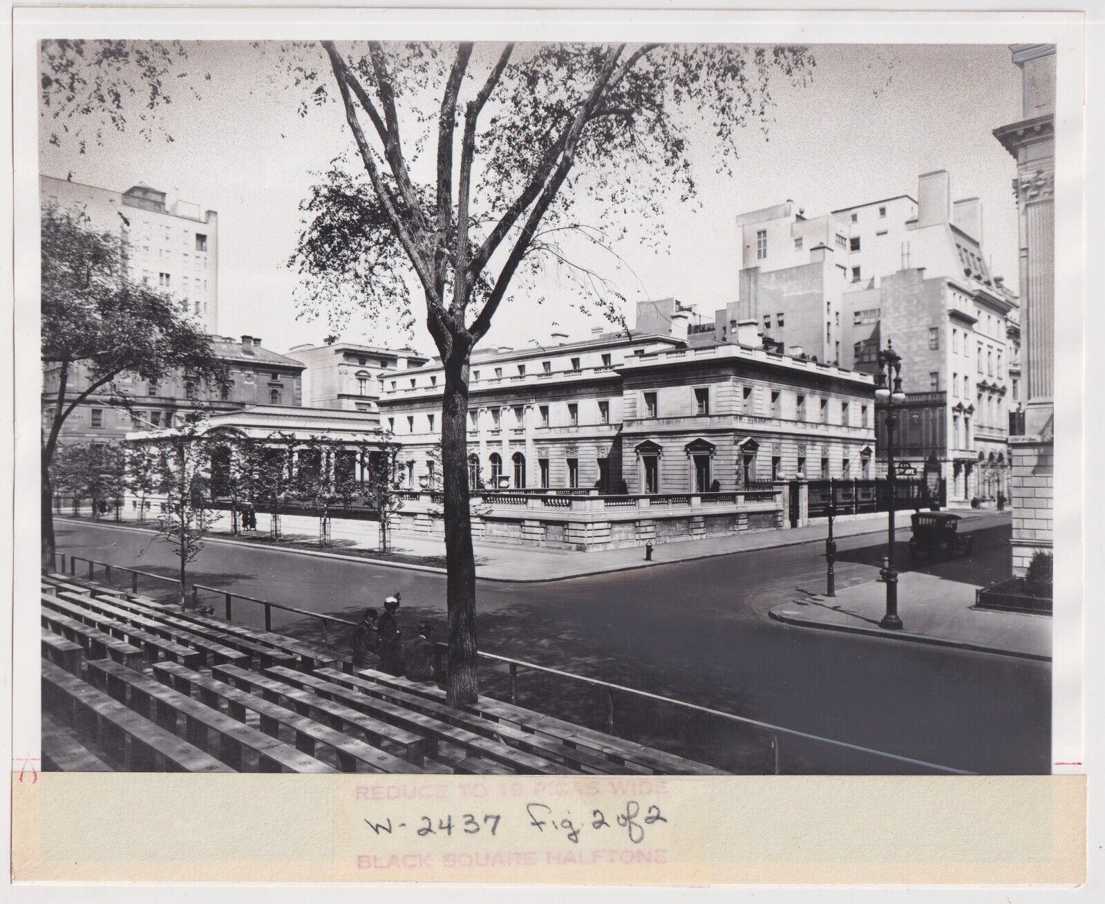 HENRY C. FRICK MANSION FIFTH AVENUE & 70th ST. MANHATTAN * Iconic c. 1910s photo