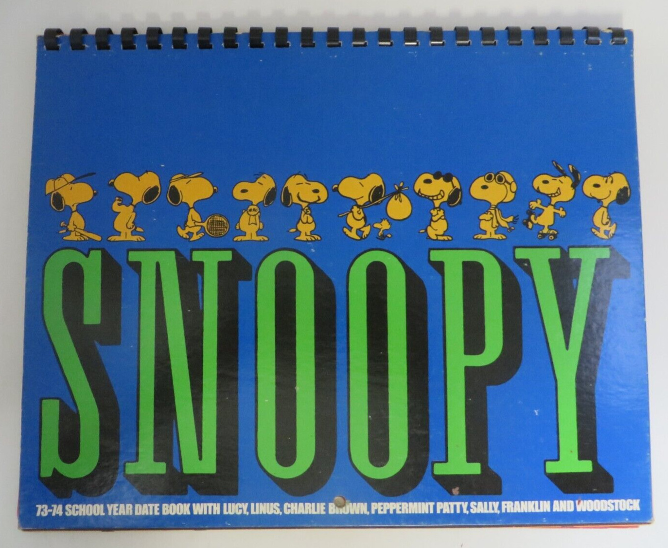 Vintage 1973-74 SNOOPY School Year Calendar 13\