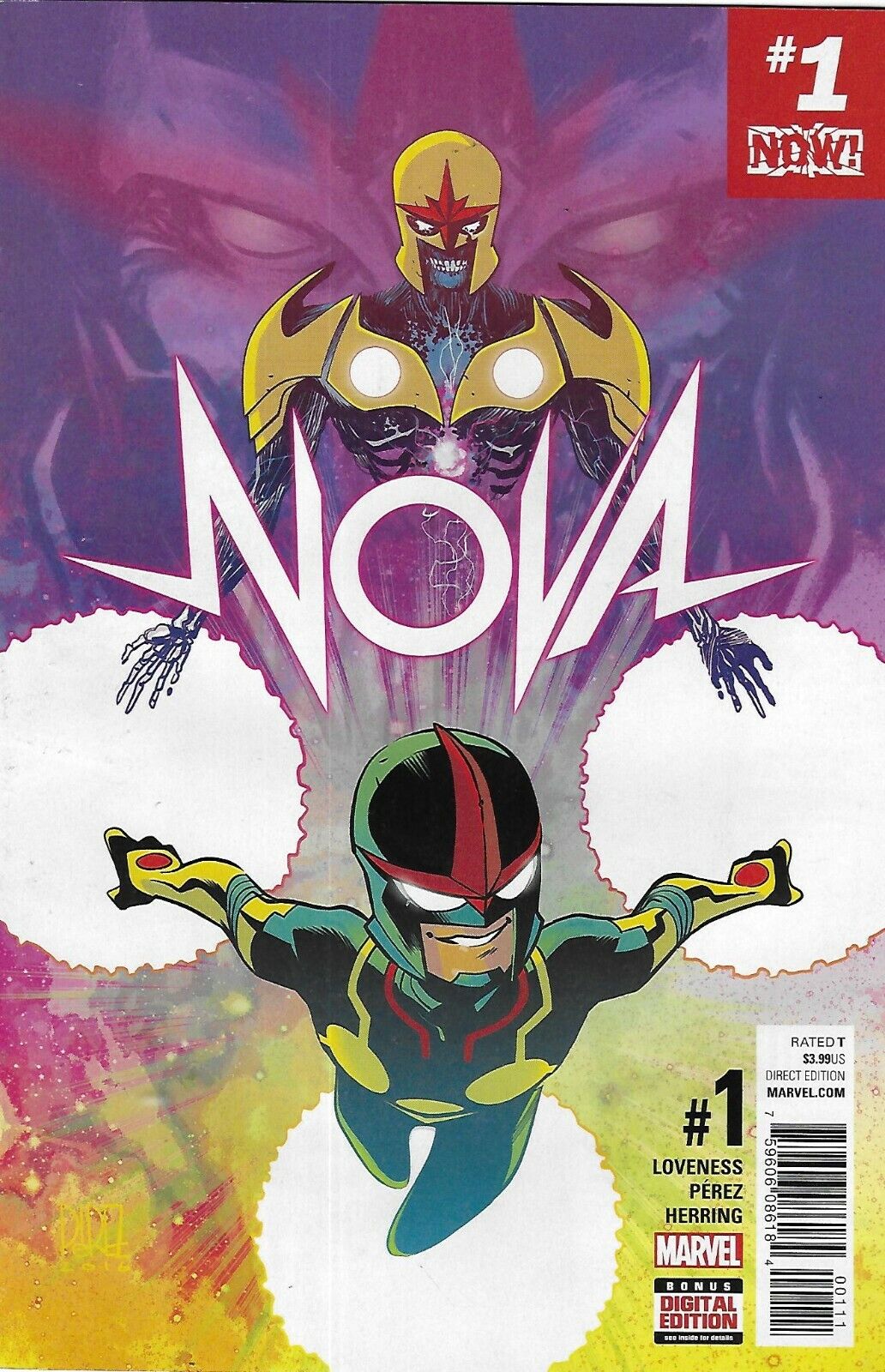 Nova Comic 1 Cover A Ramon Perez 2016 Marvel Now Tie-In Jeff Loveness Herring