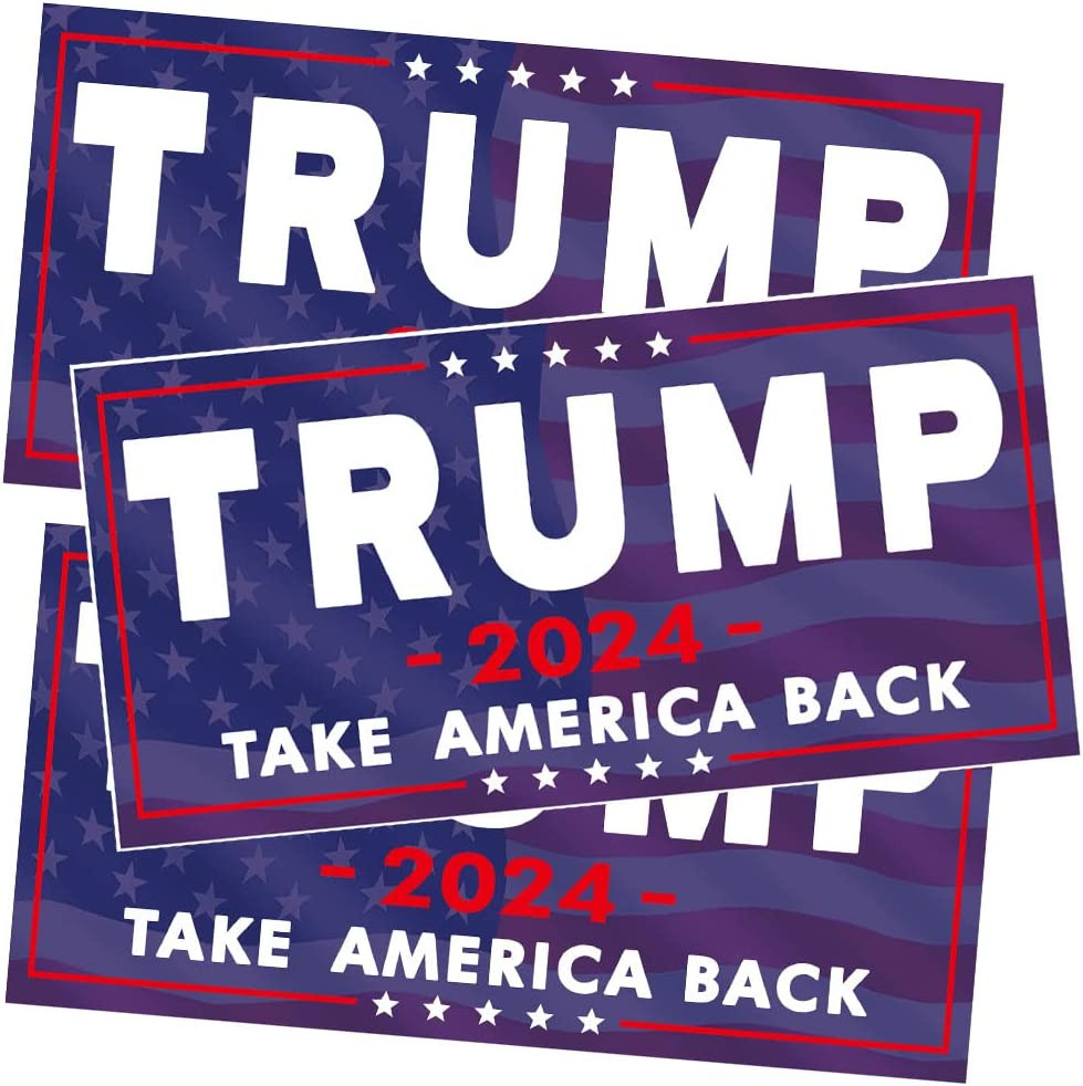 3 Pack Trump 2024 Sticker, 8 Inches X4 Inches Big Trump Letters Car Decal, Presi