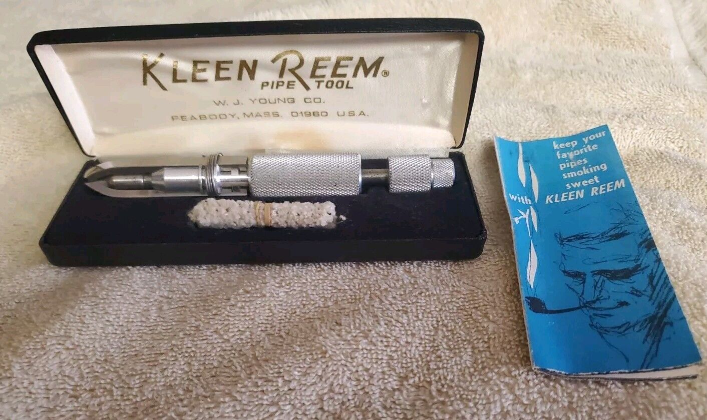 Vintage Kleen Reem Pipe Cleaning Tool w/ Box. W.J. Young Co. Peabody Mass.