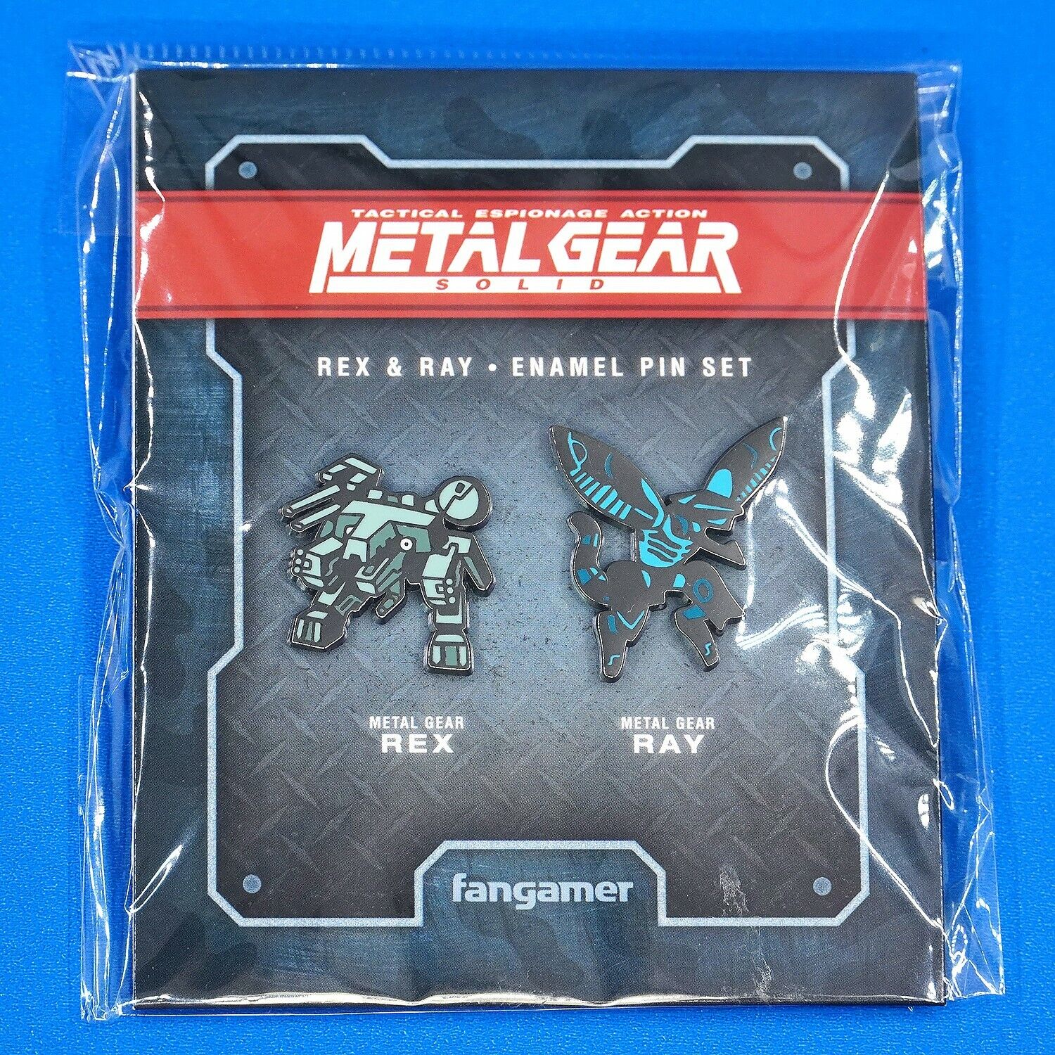 Metal Gear Solid MGS Metal Gear REX & Metal Gear RAY Enamel Pin Set of 2