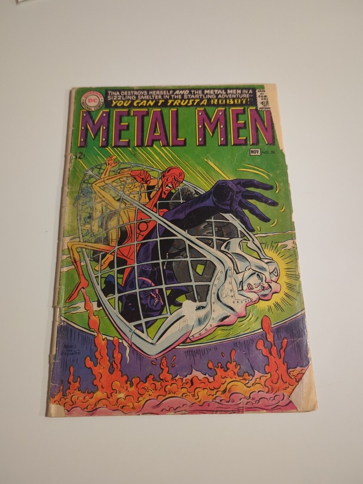 Metal Men #28 Silver Age DC Comics 1968 Nice