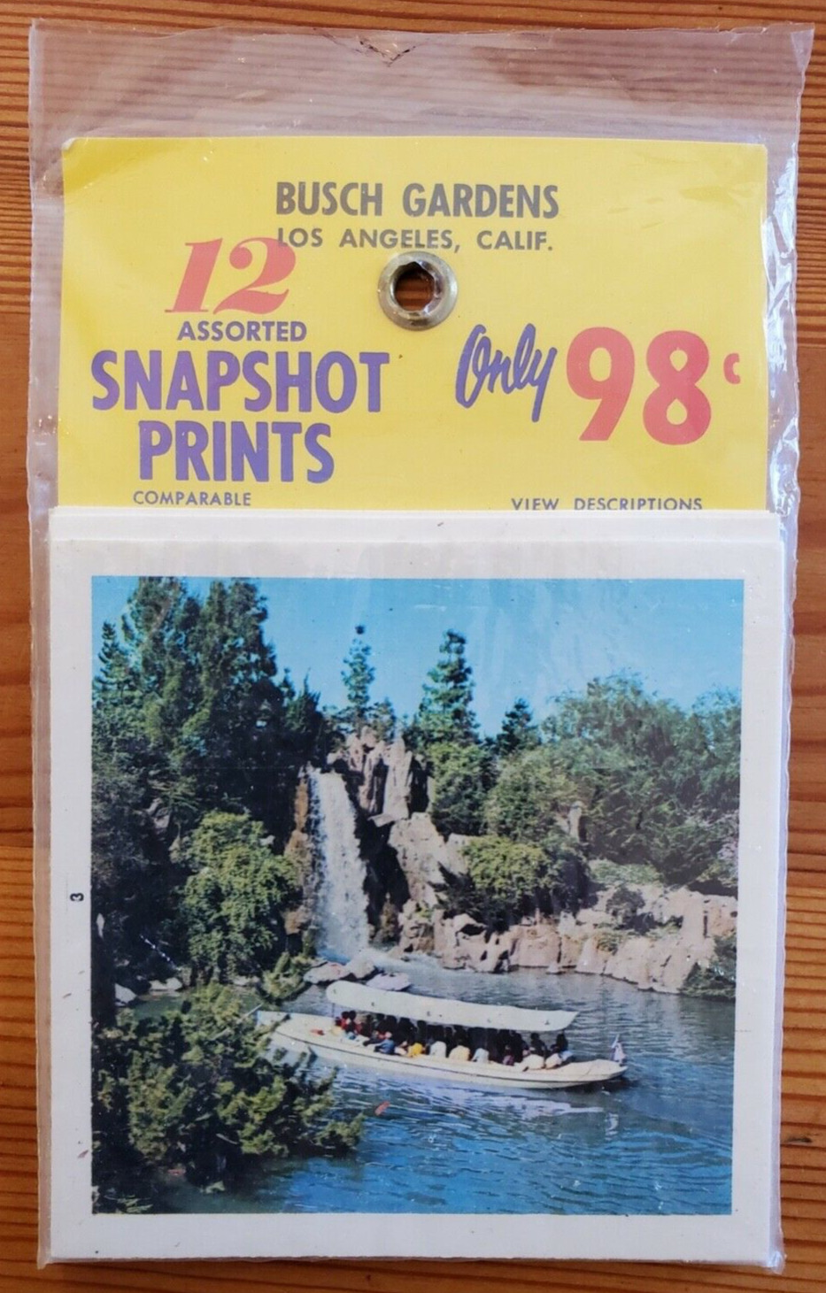 Vintage Busch Gardens Los Angeles Souvenir Snapshot Prints Original Package