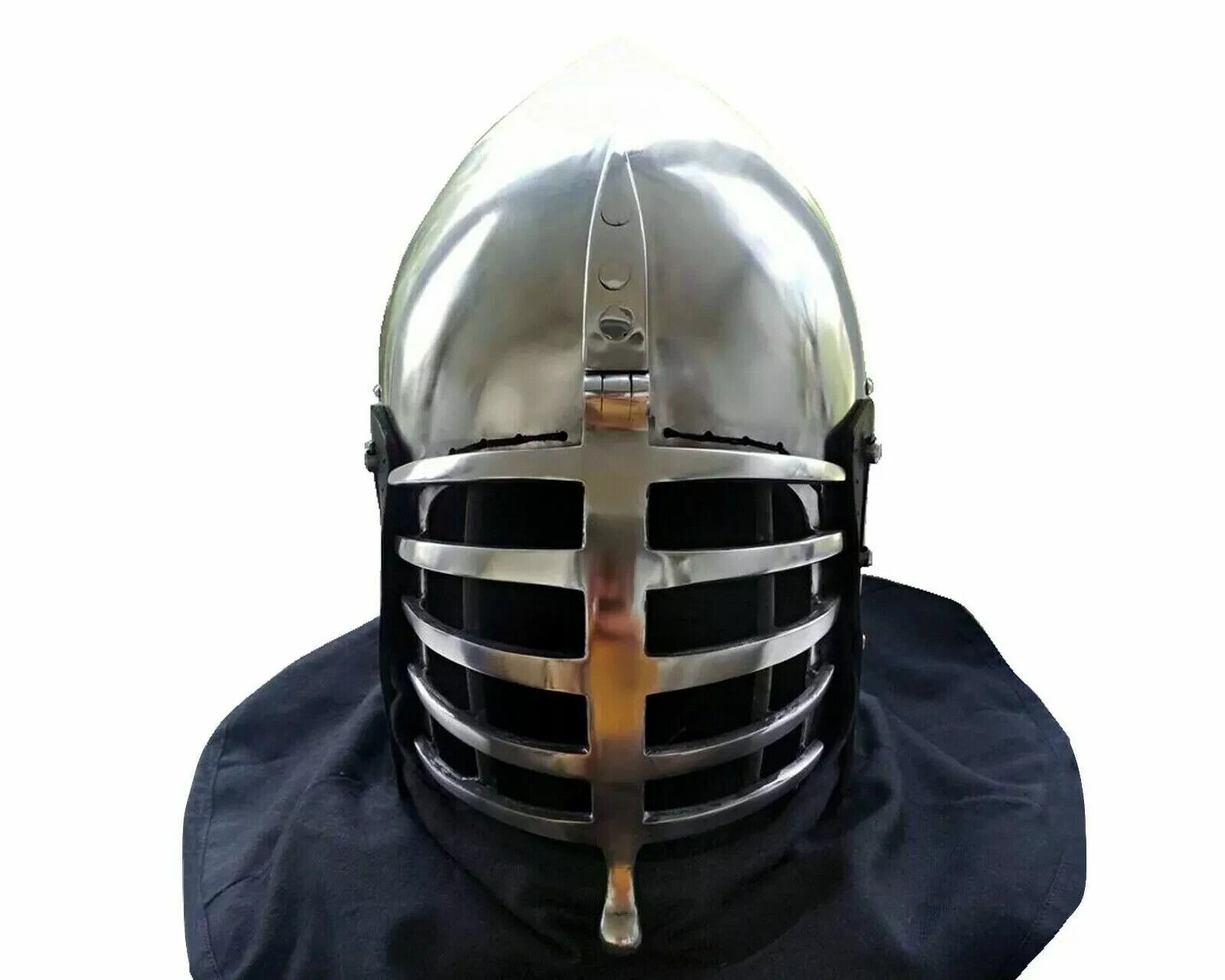 Medieval 16 gauge Knight Klapvisor Close Helmet Armor Halloween
