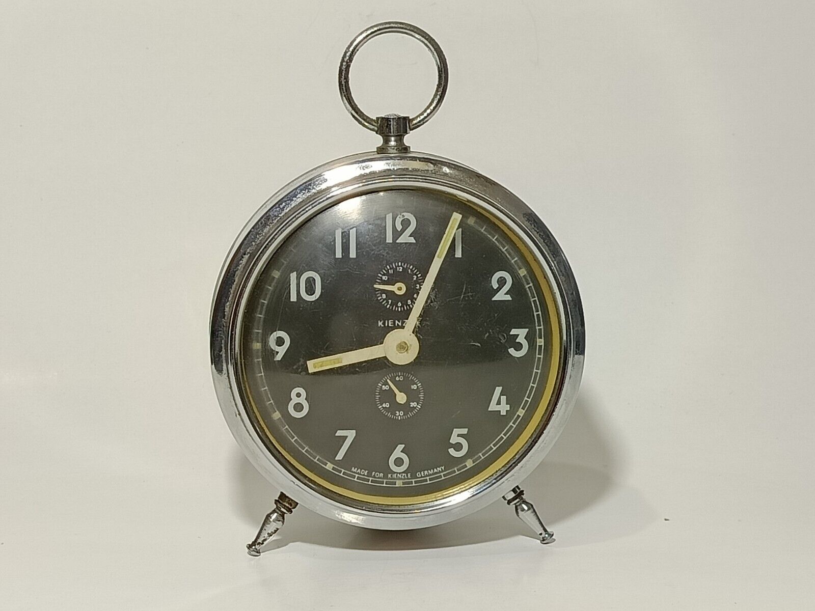Rare Vintage Mechanical Kienzle Table Desk Alarm Clock Made In Germany.