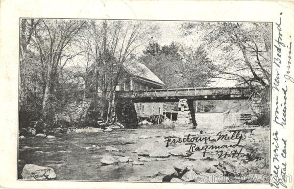 1906 Raymond,NH Freetown Melts Rockingham County New Hampshire Postcard 1C stamp