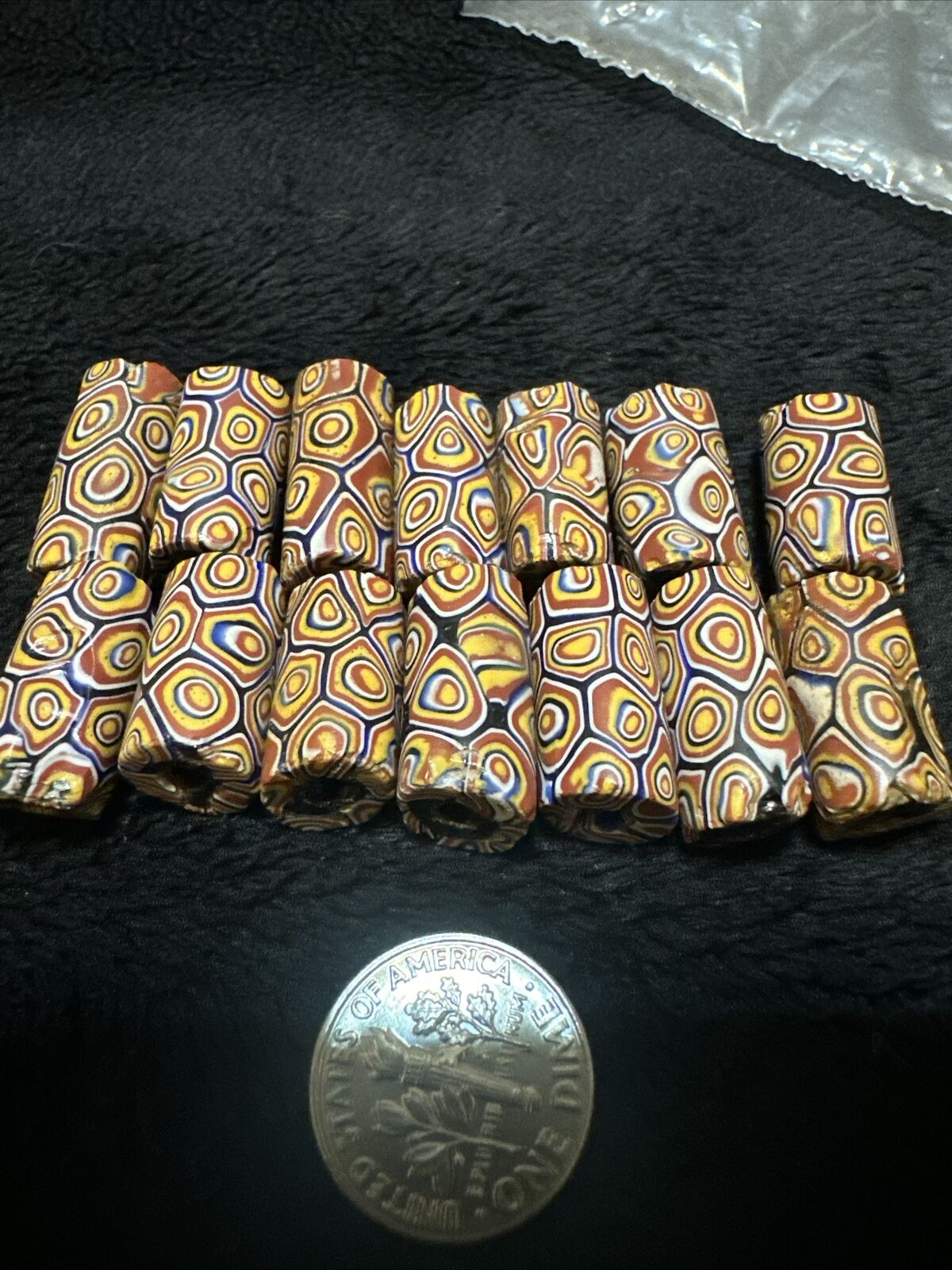 Lot Of 14 Antique African Trade Beads Matching