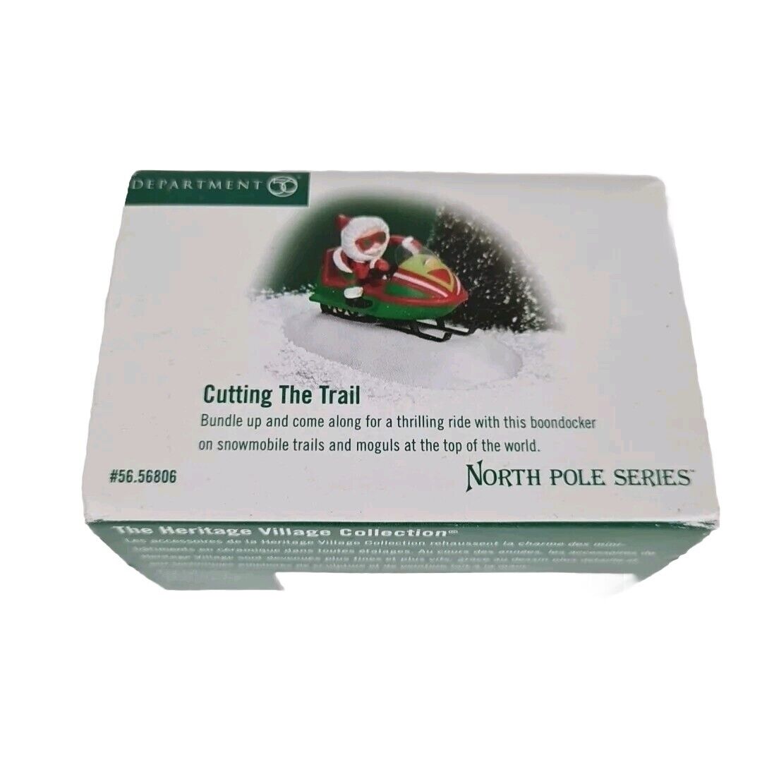 🚨 Department 56 North Pole Series Cutting The Trail Accessory Figurine 56806
