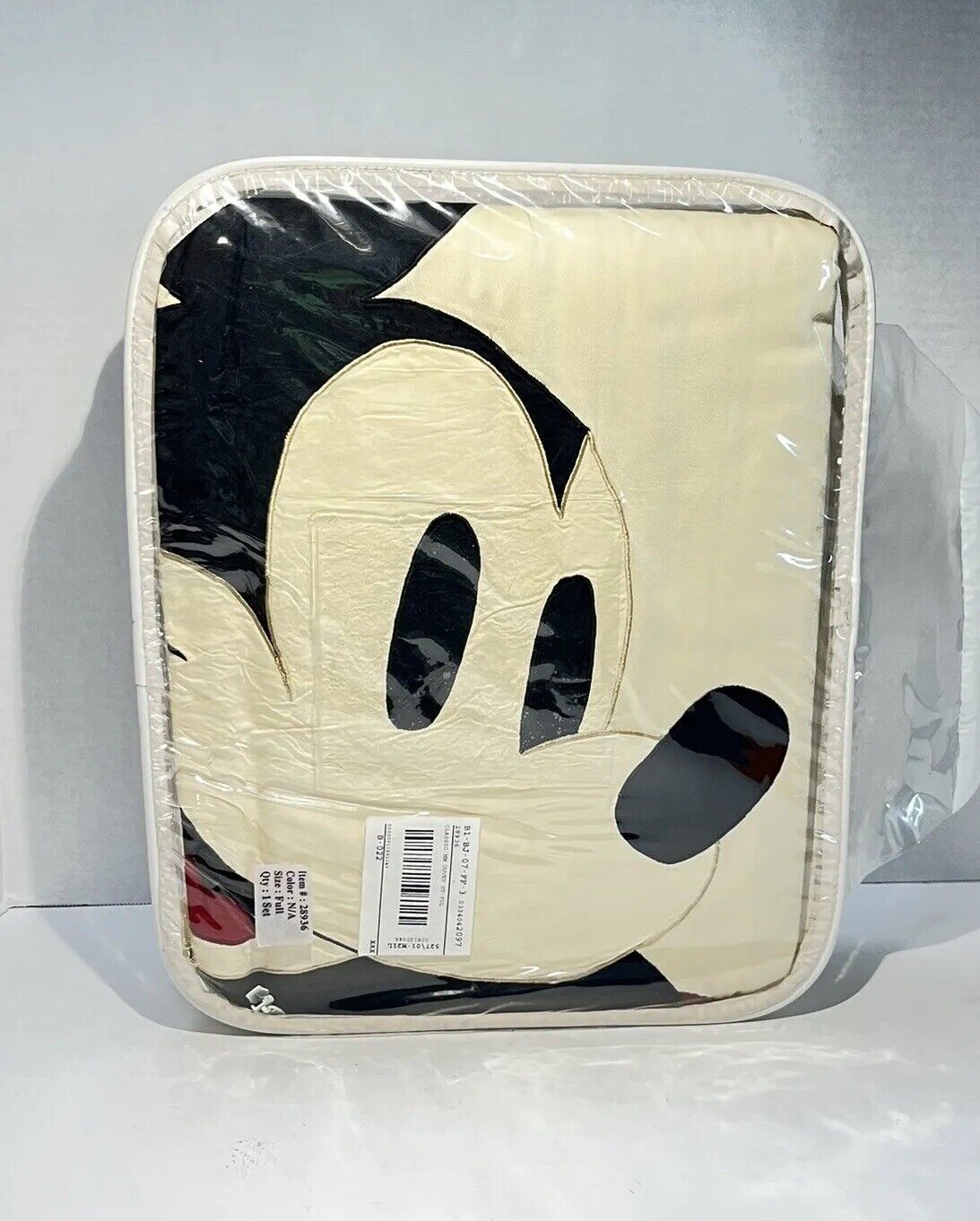 Rare  Classic Mickey Mouse Full Set 28936 Duvet Shams Bed Ruffle New Opened