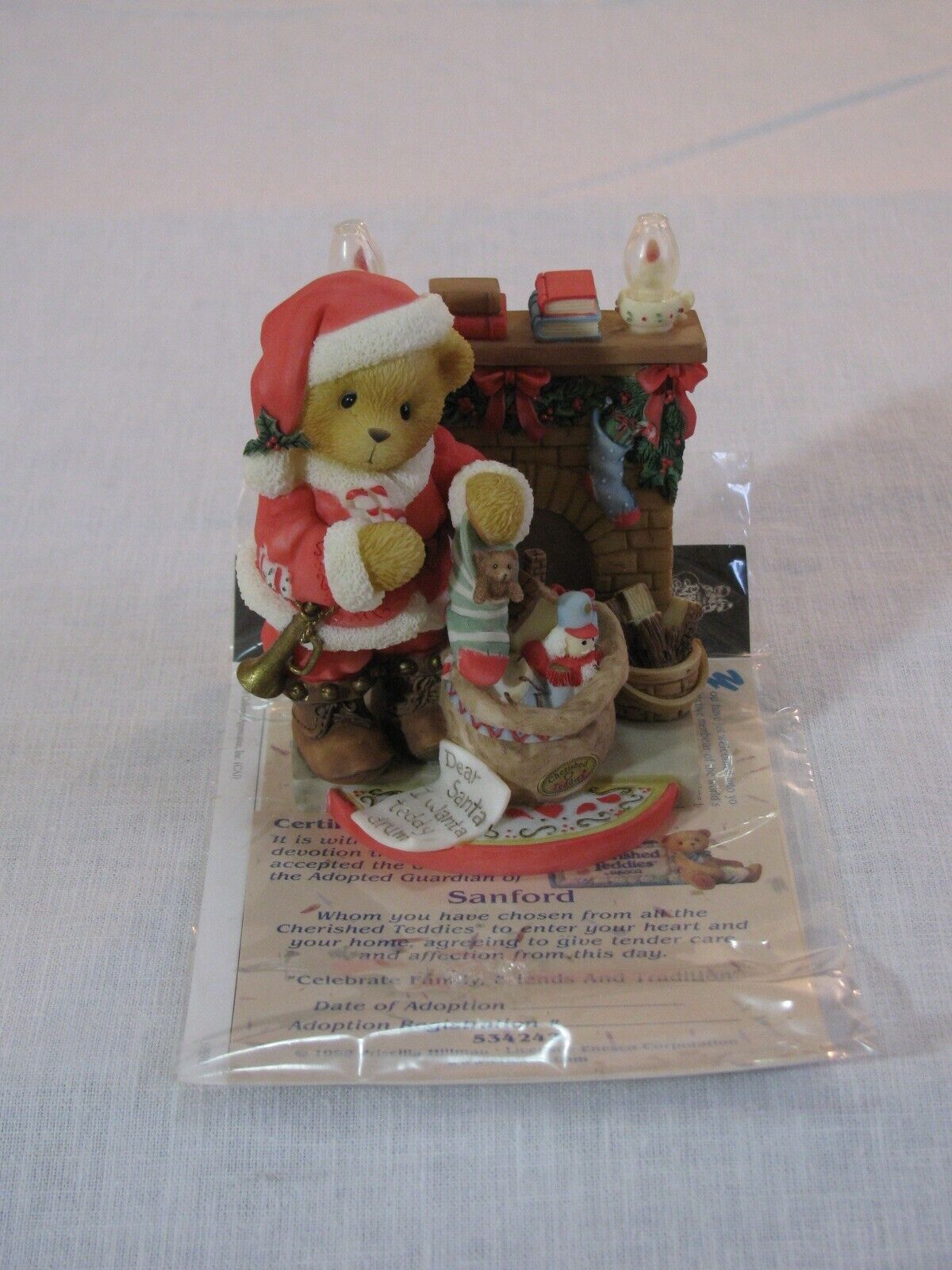 Vtg Cherished Teddies Sanford Celebrate Tradition Ltd Ed Figurine 534242, 1999