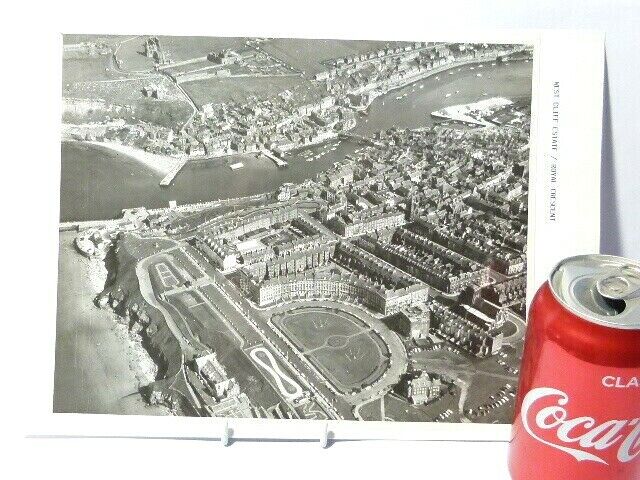 Pre 1965 b/w  Whitby Aerial Photograph West Cliff Estate Royal Crescent #WP