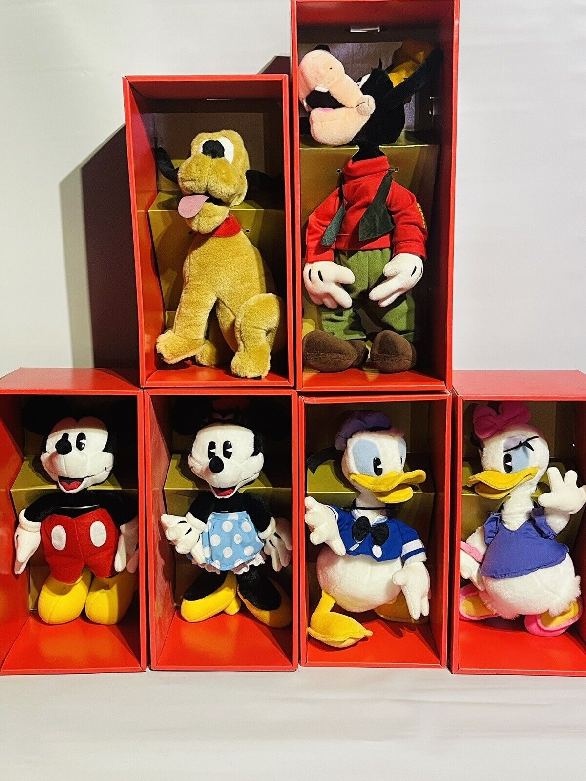Introducing Mickey & Co Gund Plush ANTIQUE Complete Set In Boxes