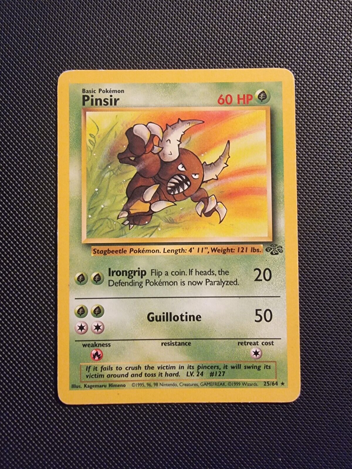 Pokémon TCG Pinsir Jungle 25/64 Regular Unlimited Rare | Good 