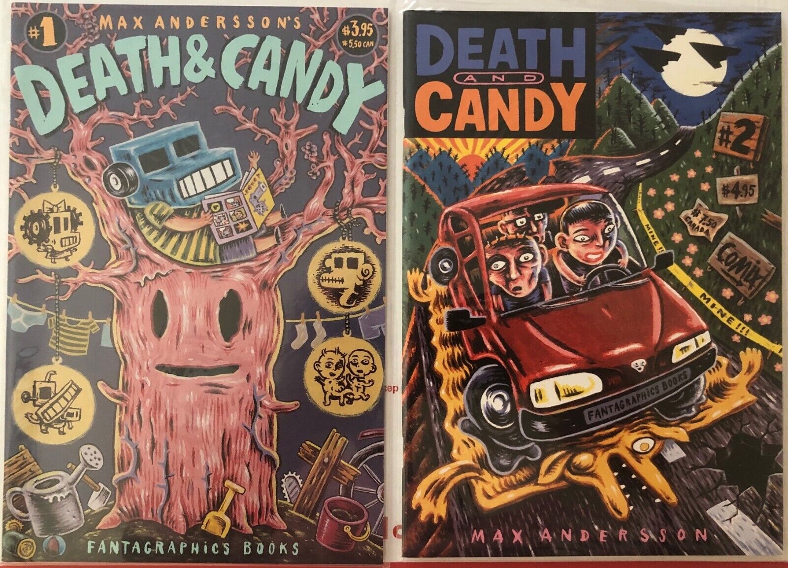 DEATH & CANDY #1 & 2  NM  Max Andersson