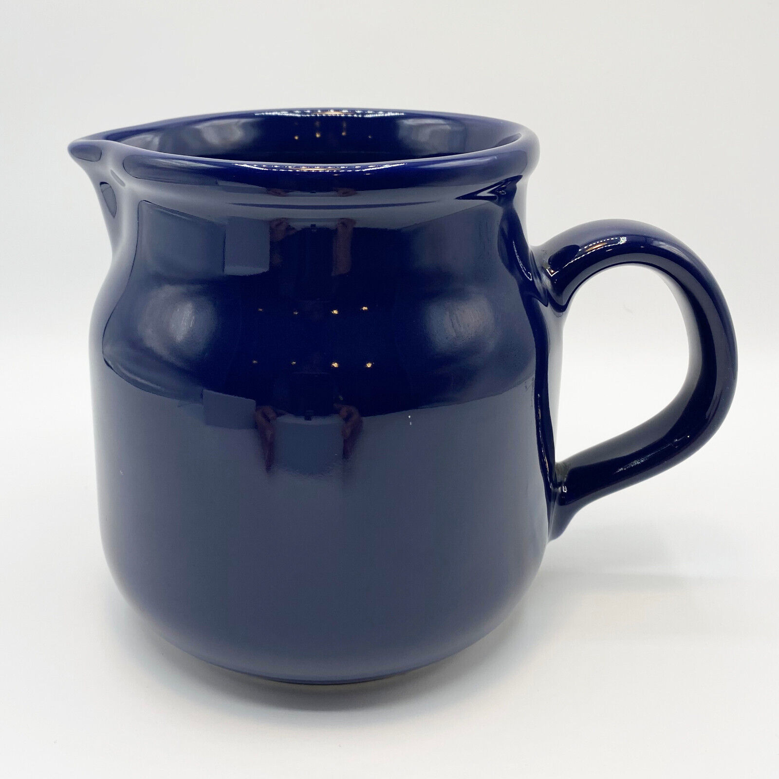 WAECHTERSBACH Vintage Pitcher with Handle in Blue Enamel Finish - Made in Spain