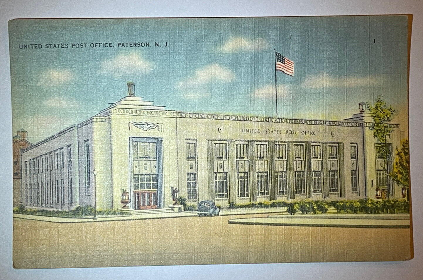 United States Post Office Postcard Paterson NJ New Jersey Unposted Divided Back